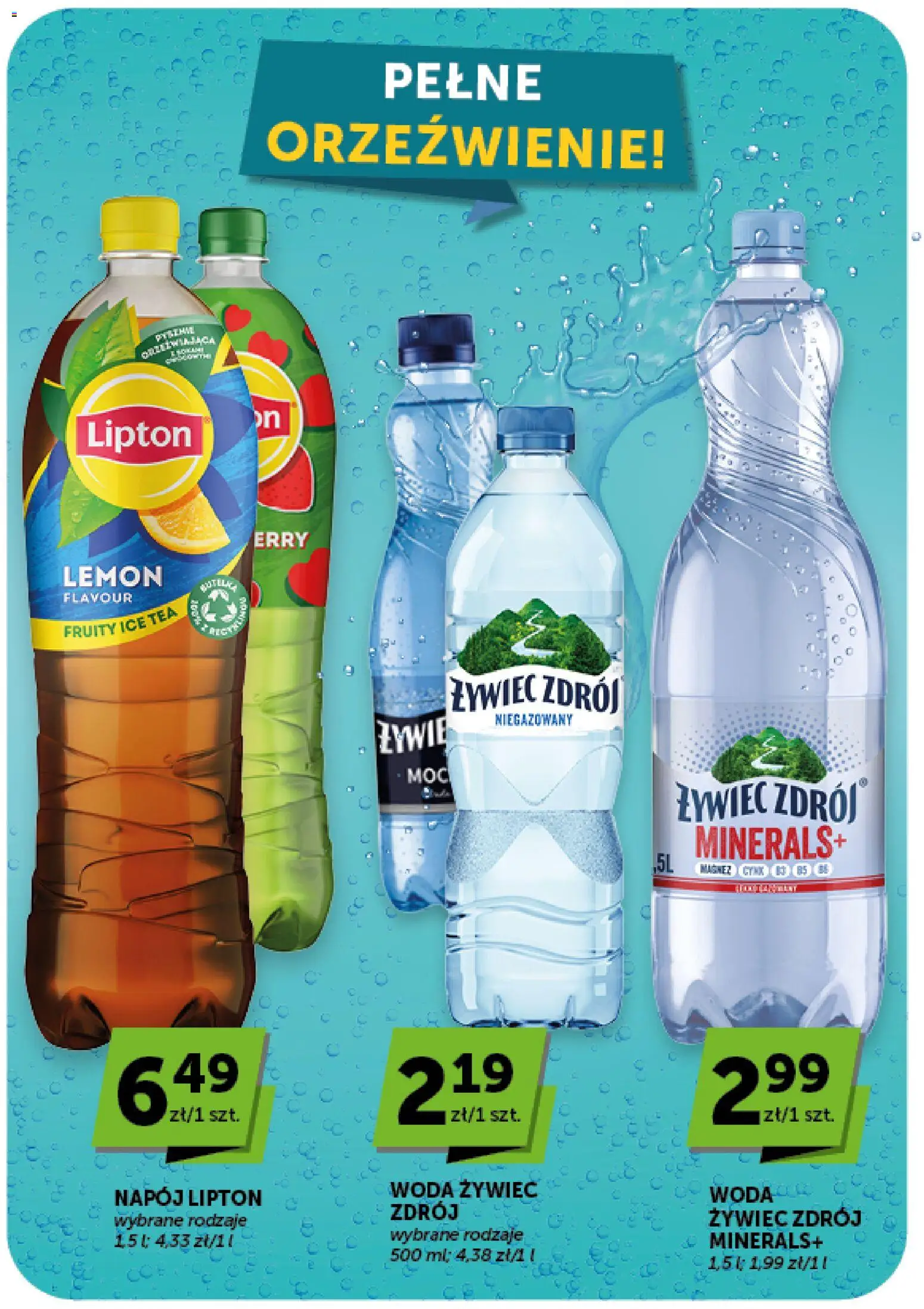 Groszek gazetka - Market od 03.09.2026 | Strona: 21 | Produkty: Woda żywiec, Woda Żywiec Zdrój, Ice Tea, Woda