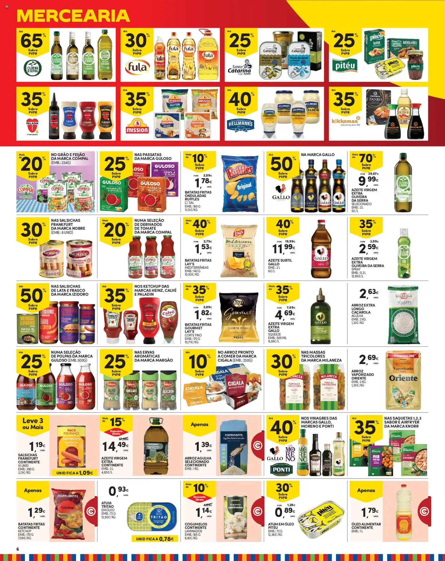 Continente folheto Madeira │ válido de 13/10/2026 | Página: 6 | Produtos: Atum, Batatas, Lulas, Mostarda