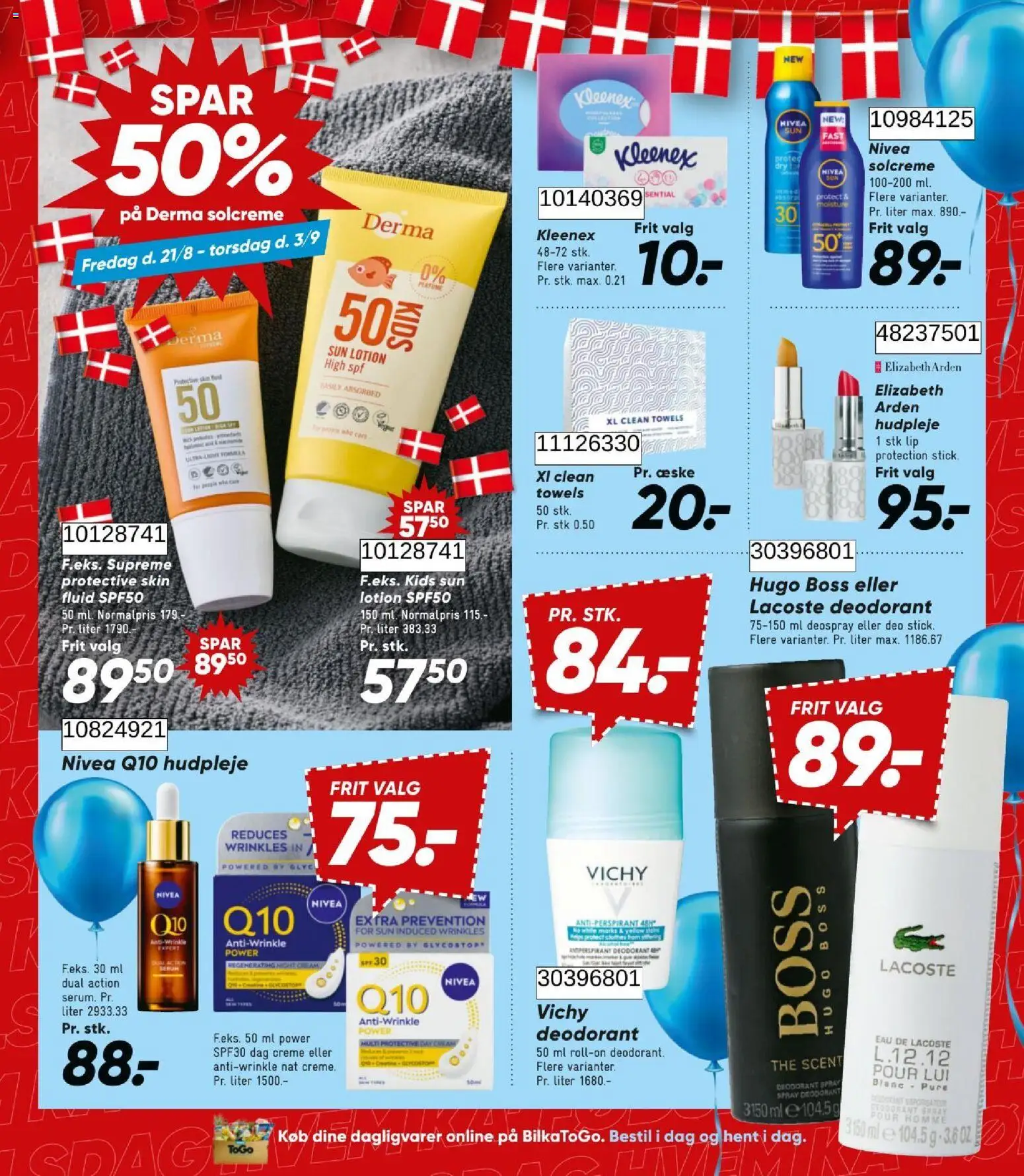 Bilka tilbudsavis – gyldig fra 21/08/2026 | Side: 42 | Produkter: Dagligvarer, Creme, Solcreme, Deodorant
