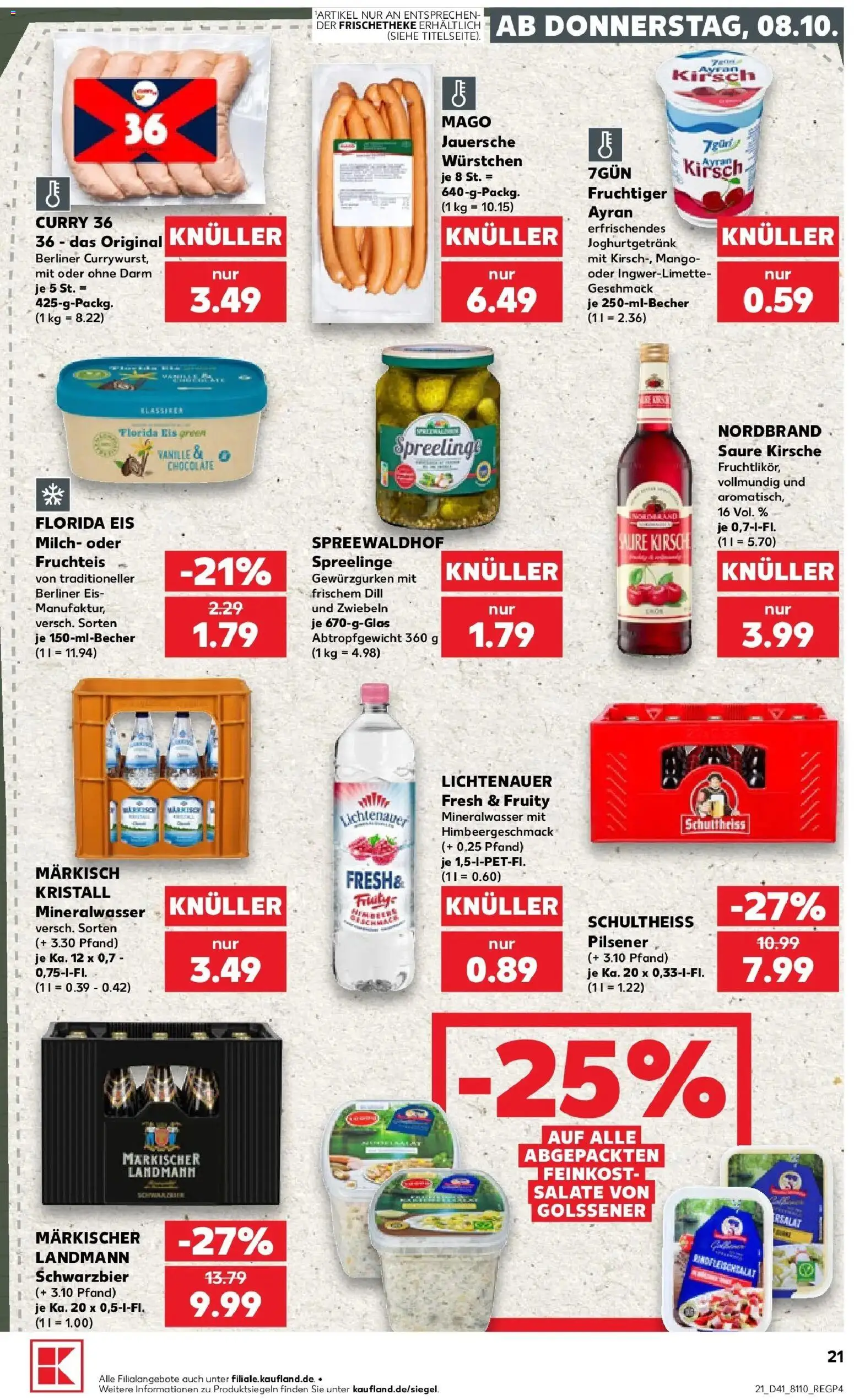 Prospekt Kaufland ab 05.10.2026 » Angebote Online zum Blättern | Seite: 31 | Produkte: Berliner, Milch, Vanille, Eis