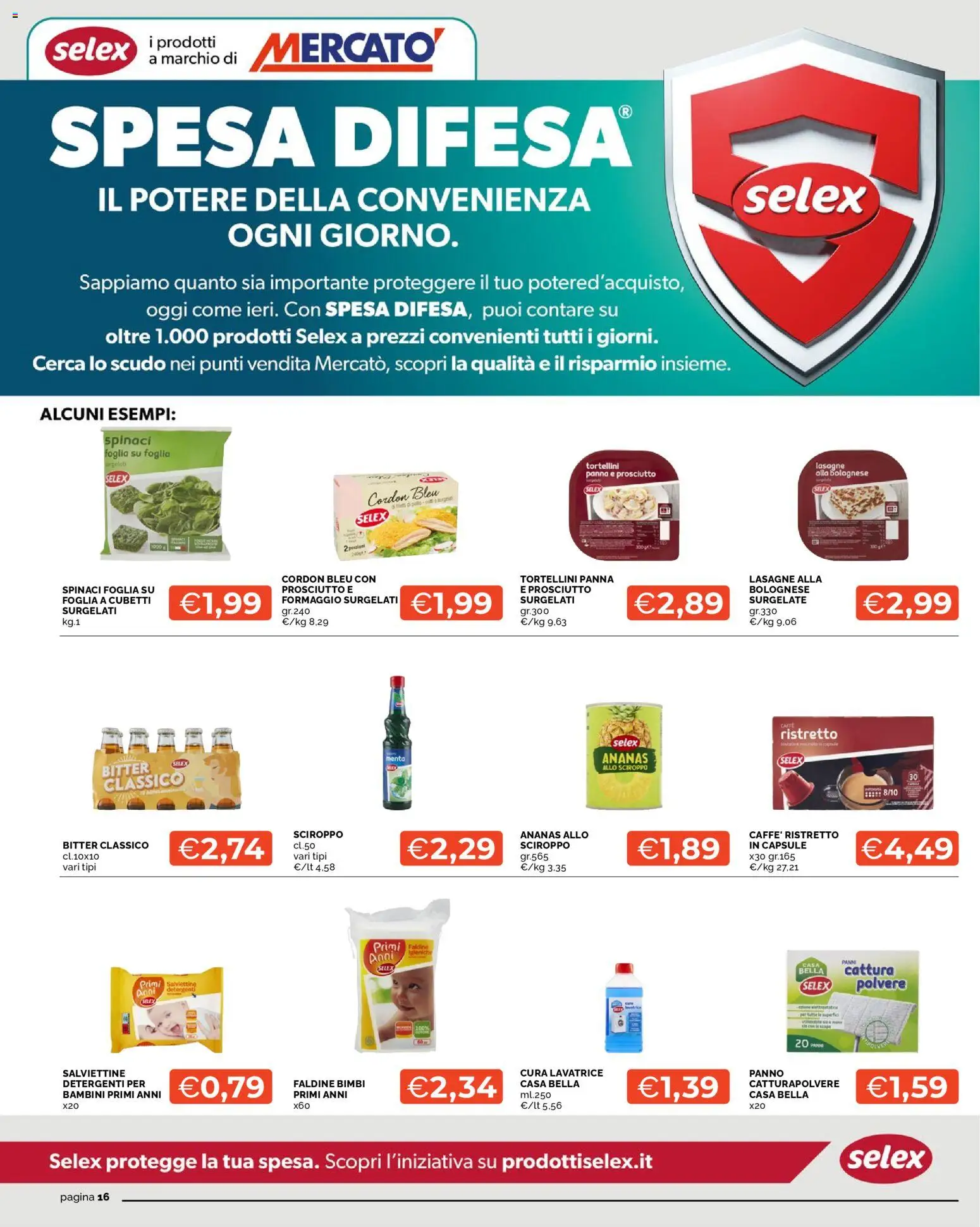Volantino Mercatò del 09.03.2026 | Pagina: 16 | Prodotti: Panna, Formaggio, Prosciutto, Lavatrice
