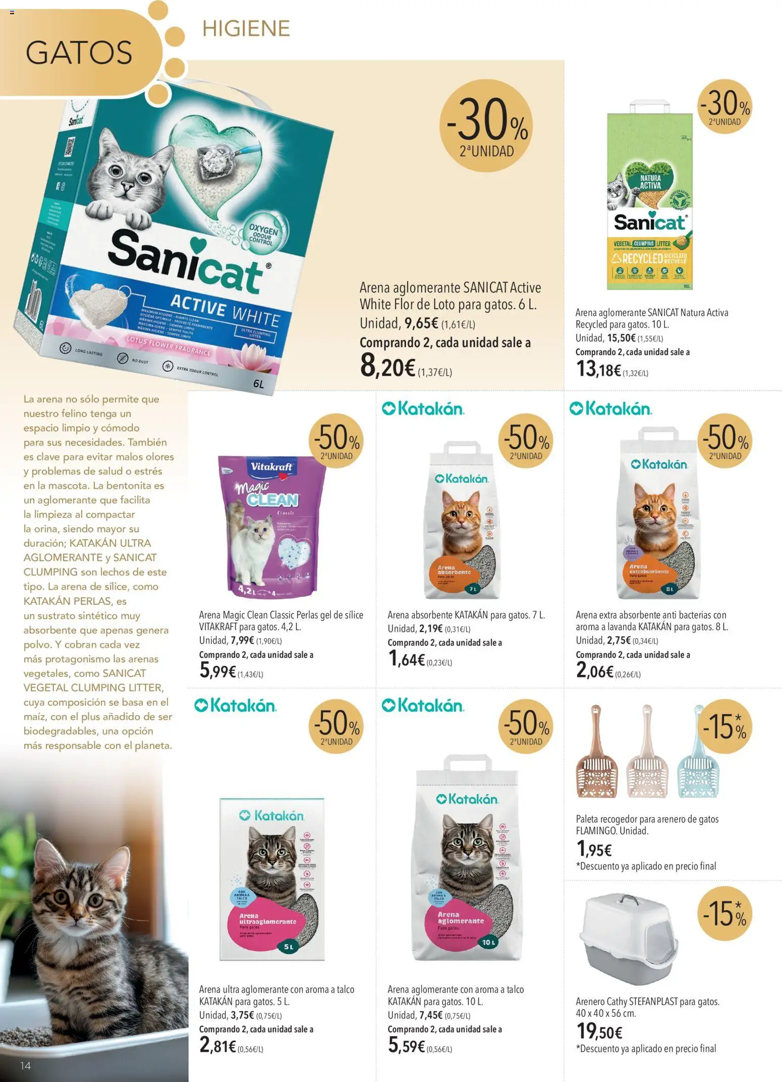 El Corte Inglés Mascota │ válido desde el 01/09/2026 | Página: 14 | Productos: Sustrato, Lotus