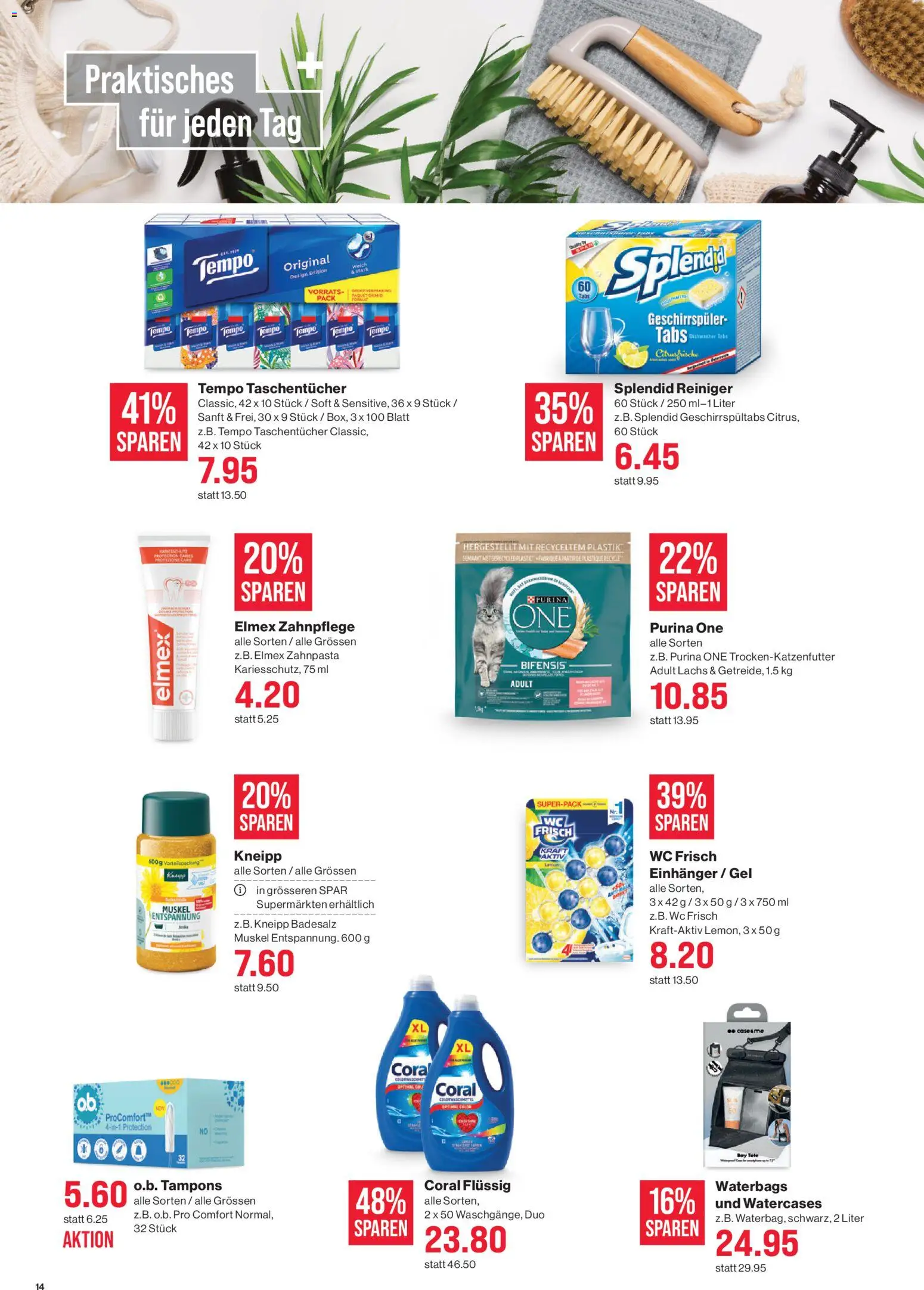 SPAR - SPAR Handels AG – gültig ab 28.05.2026 | Seite: 14 | Produkte: Zahnpasta, Lachs, Geschirrspüler