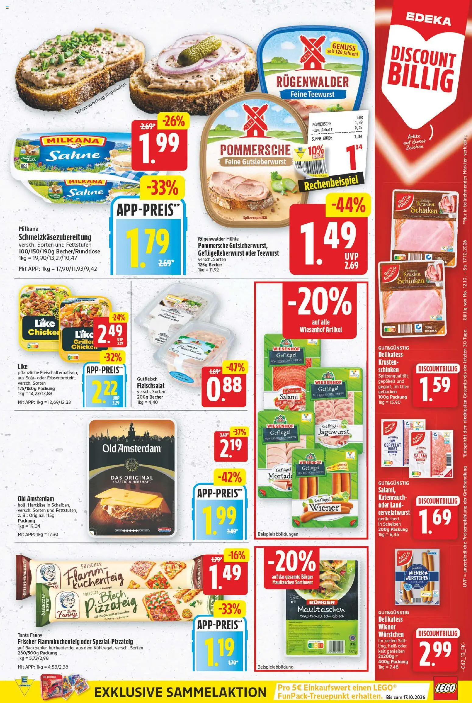 E center Prospekt – gültig ab 12.10.2026 | Seite: 13 | Produkte: Mühle, Hahnchen, Burger, Salami