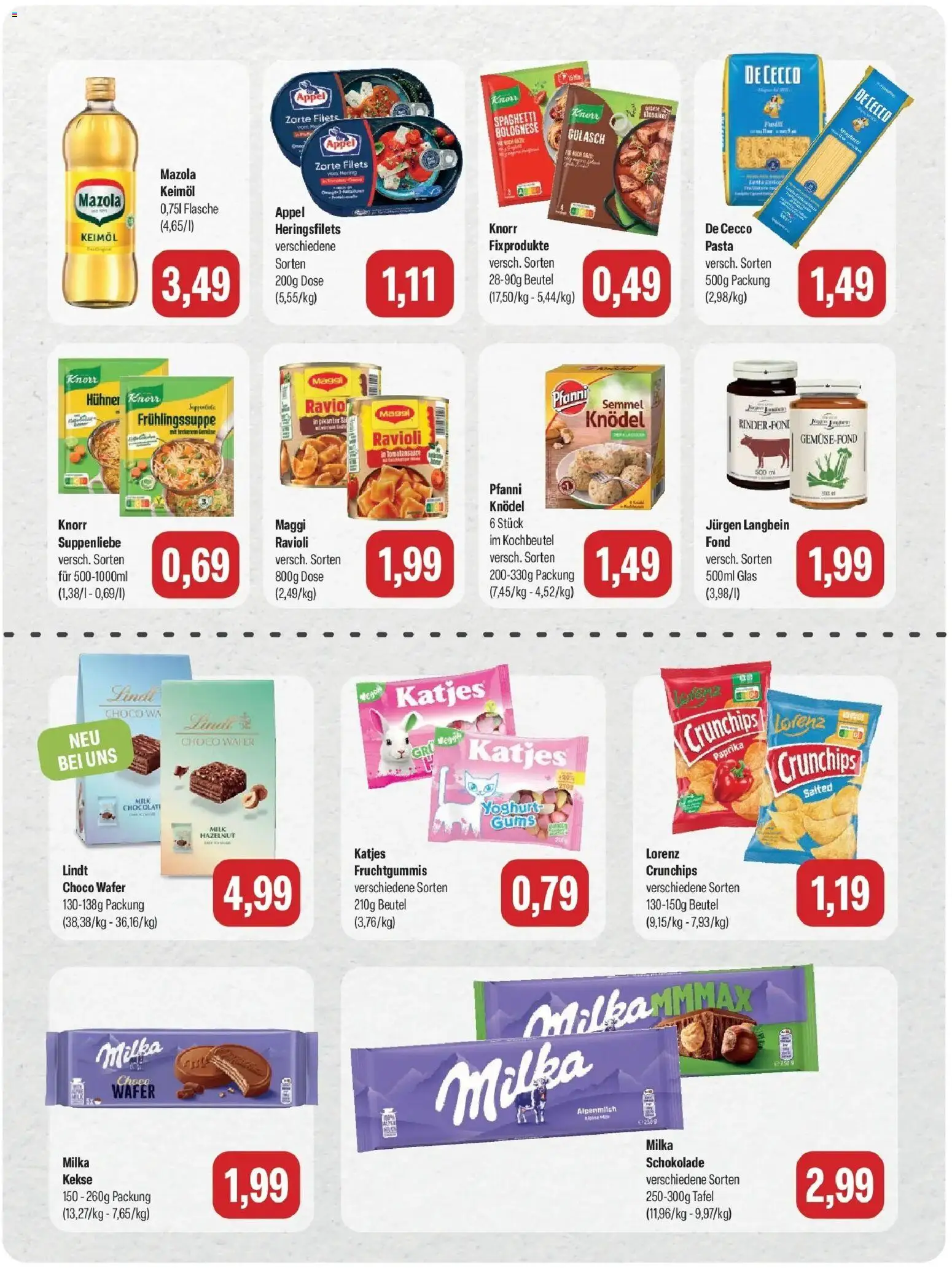 Feneberg Aktuelle Angebote (ab 19.10.2026) zum Blättern | Seite: 10 | Produkte: Hering, Schokolade, Lindt, Kekse