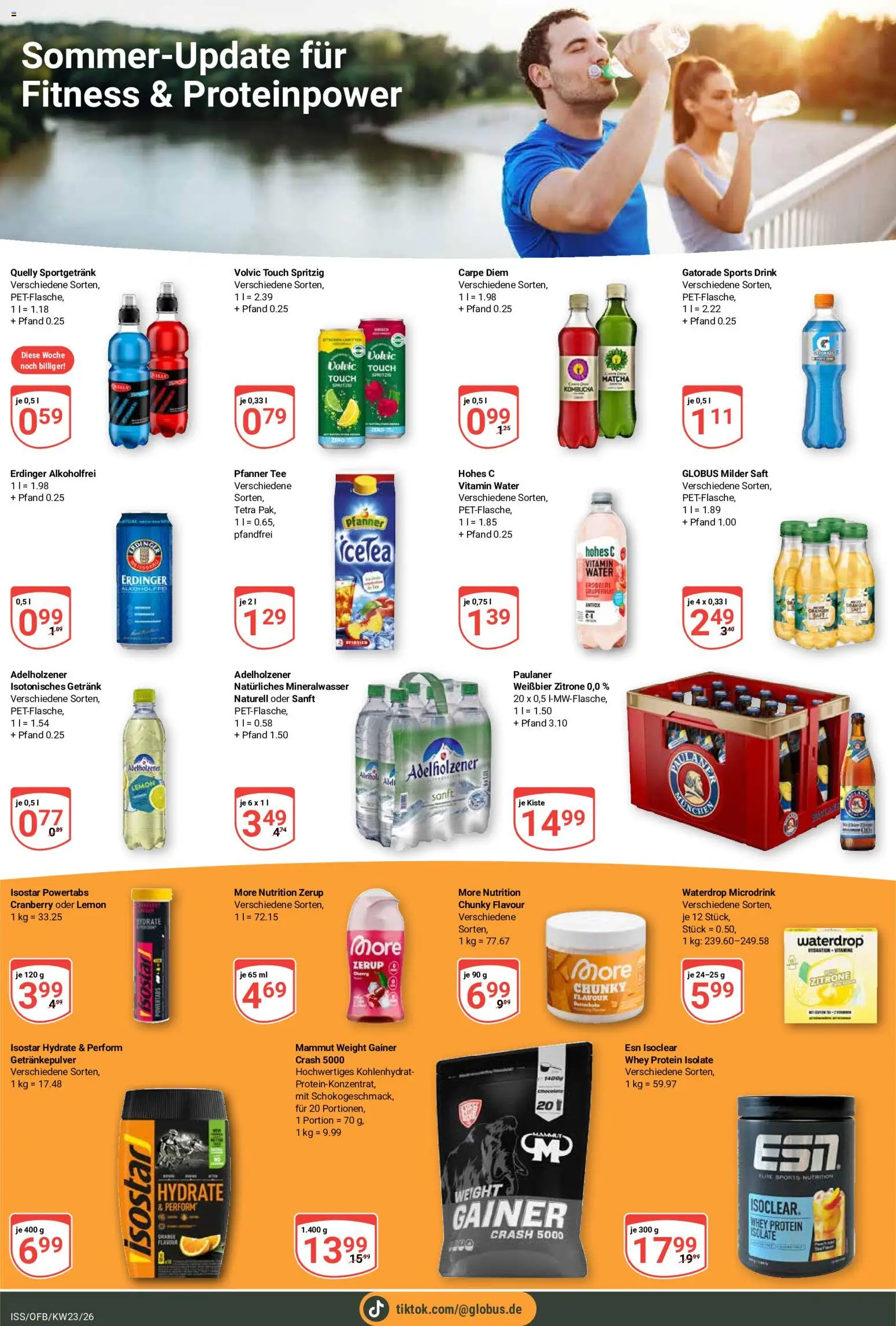 Globus Prospekt – gültig ab 01.06.2026 | Seite: 18 | Produkte: Erdinger, Mineralwasser, Hohes c, Paulaner
