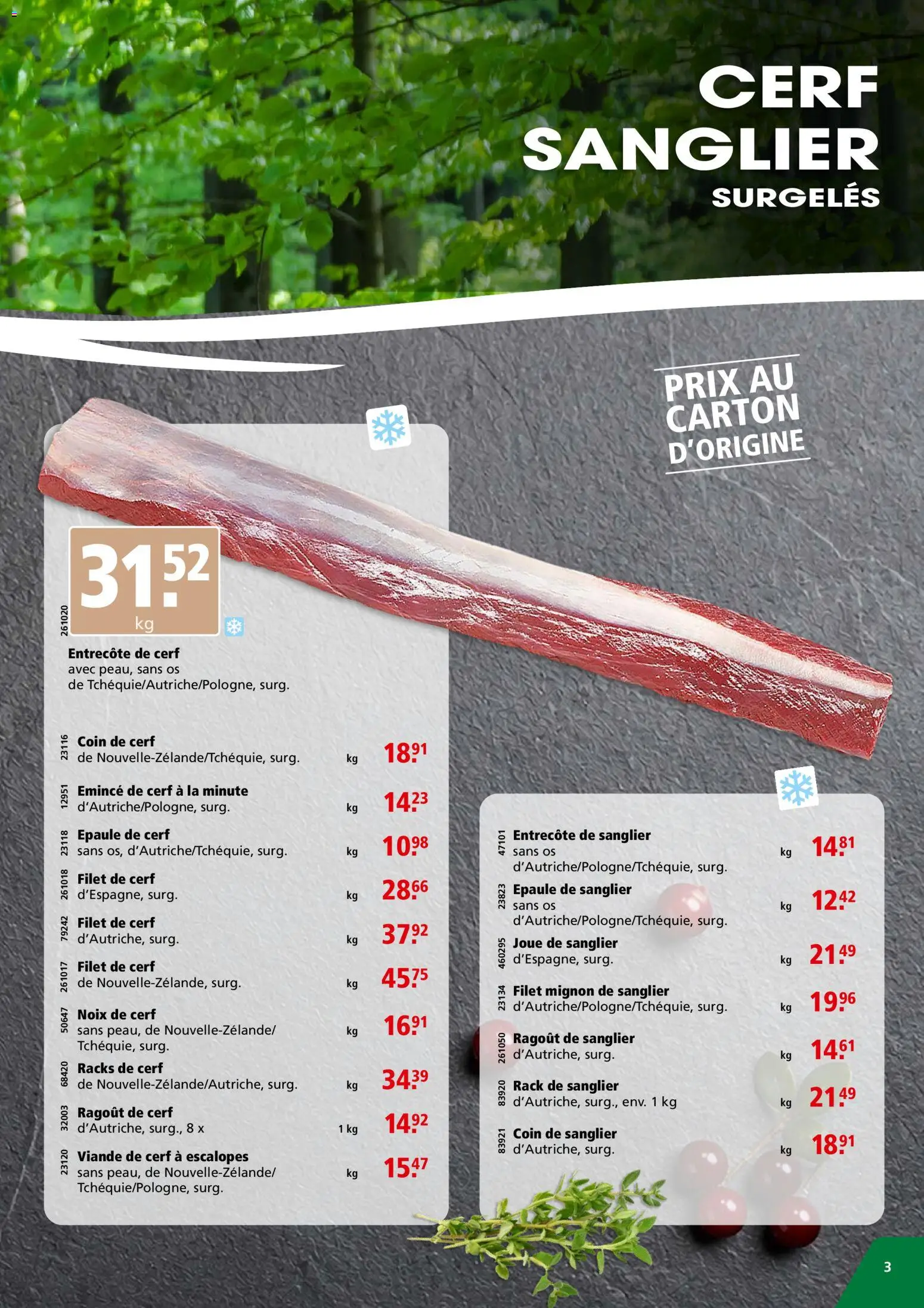 Aligro aktionen Spécial Gibier Chavannes, Matran, Genève, Sion – gültig ab 17.08.2026 | Seite: 3