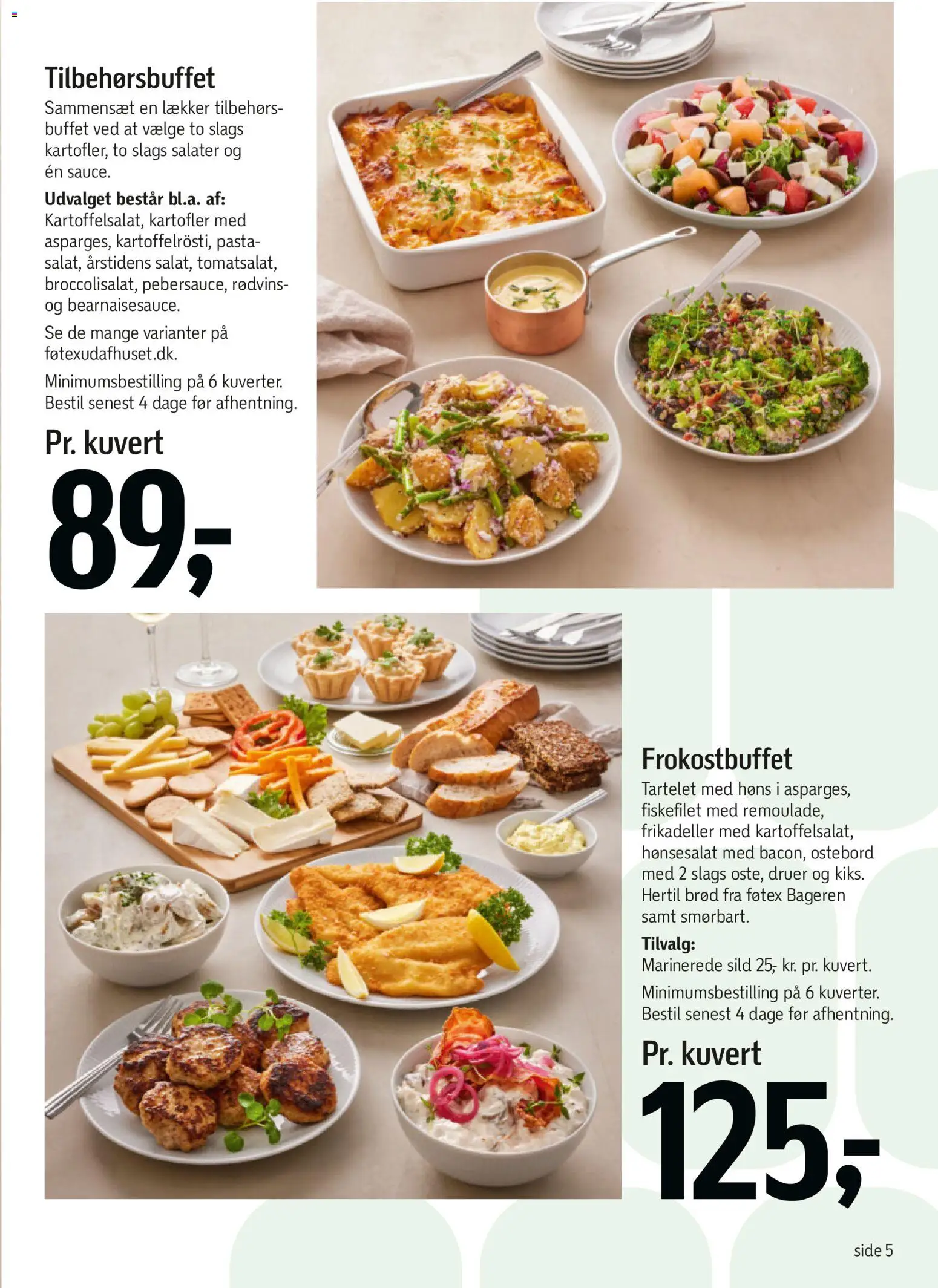 Føtex tilbudsavis – gyldig fra 01/05/2026 | Side: 5 | Produkter: Brød, Pasta, Kartofler, Frikadeller