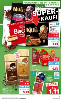 Kaufland DE -DE Folder - Voorbeeld van een folder van Kaufland DE, geldig van 20-07-2026 | Pagina: 7 | Producten: Nescafe