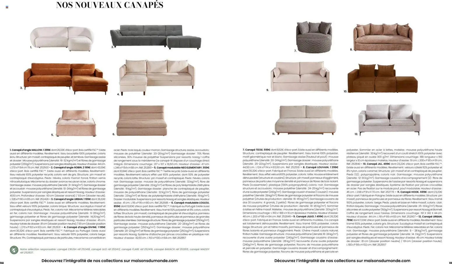 {H1} | Page: 56 | Produits: Base, Plateau, Canapé, Fauteuil