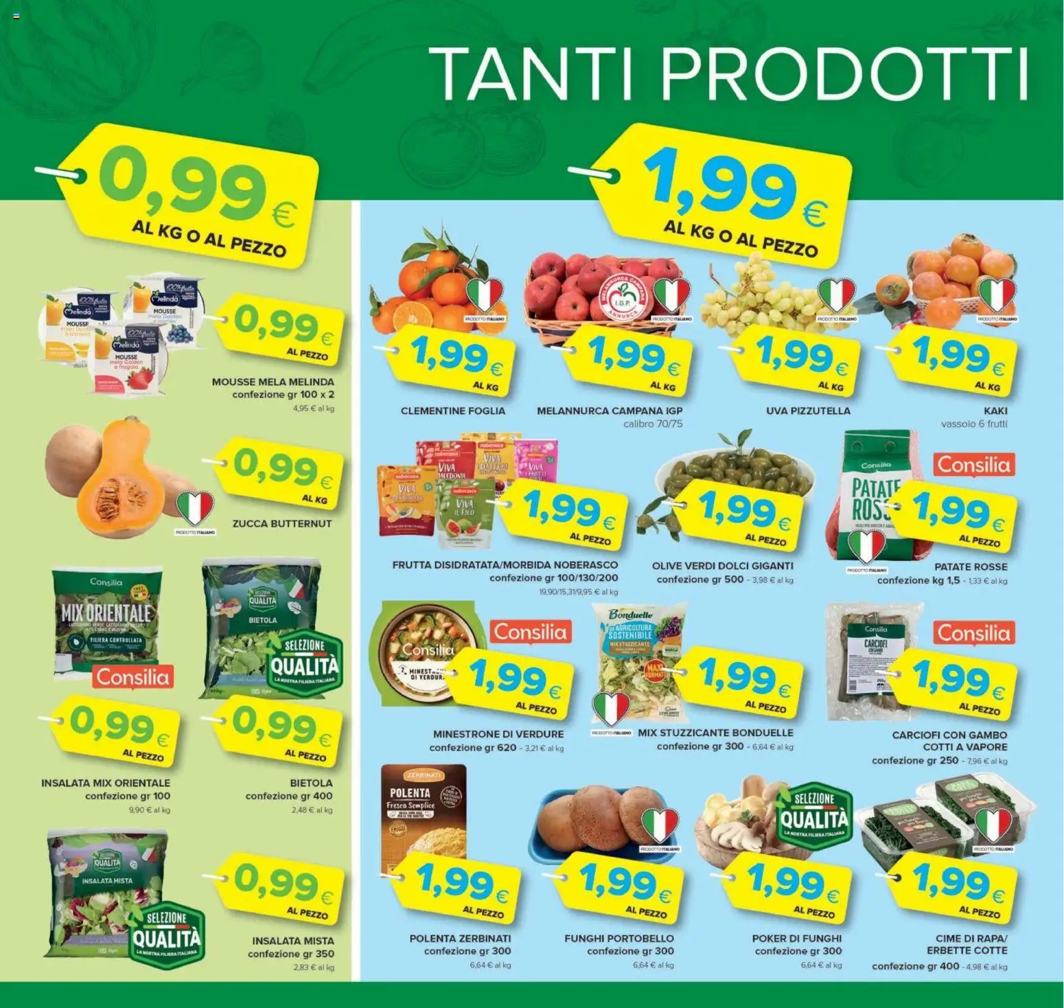 Volantino Oasi del 22/10/2026 | Pagina: 4 | Prodotti: Frutta, Olive, Funghi, Zucca butternut