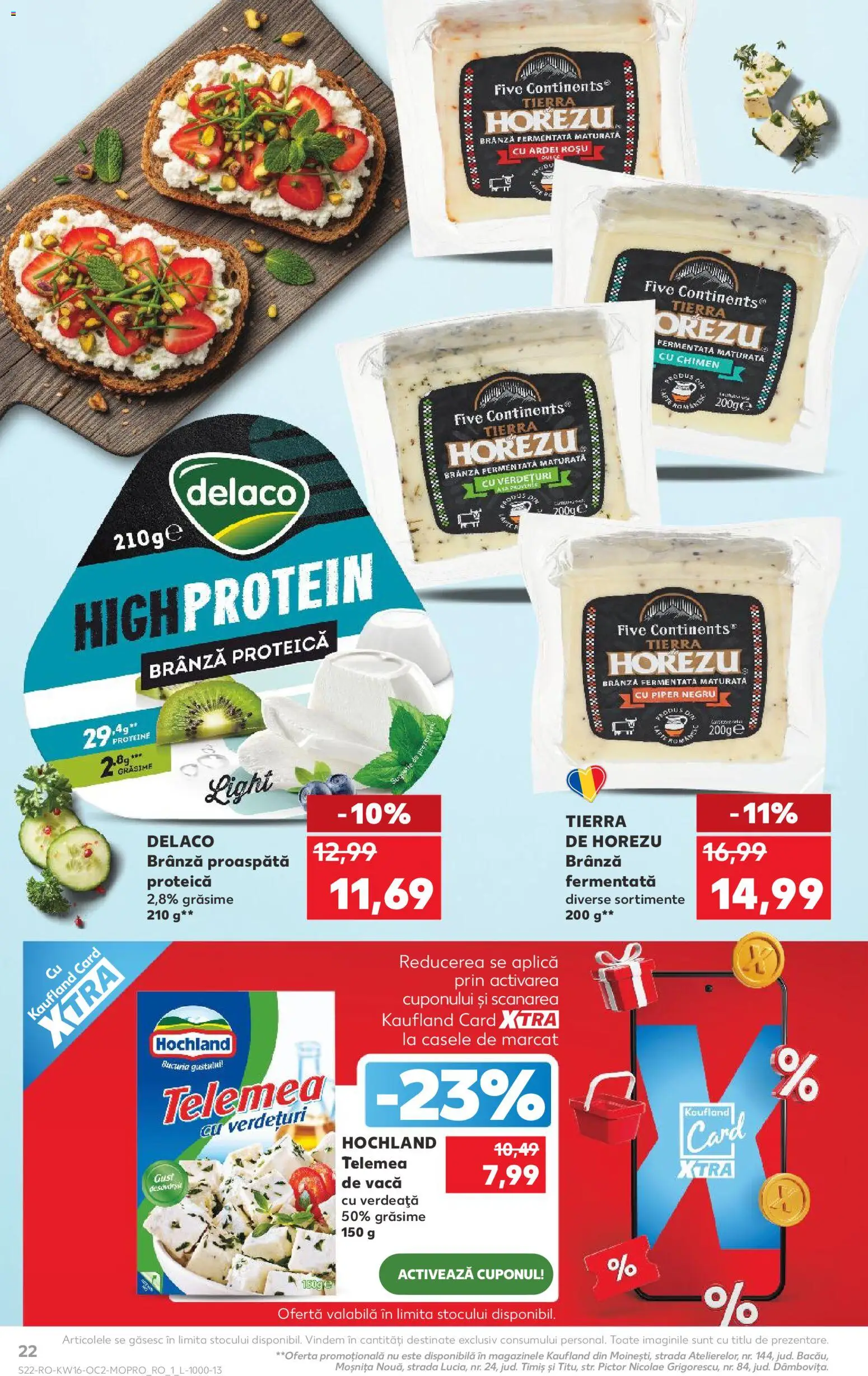 Noul catalog Kaufland – valabil de la 15.04.2026 | Pagină: 22 | Produse: Light Kedi Konservesi, Ardei, Brânză, Verdeață