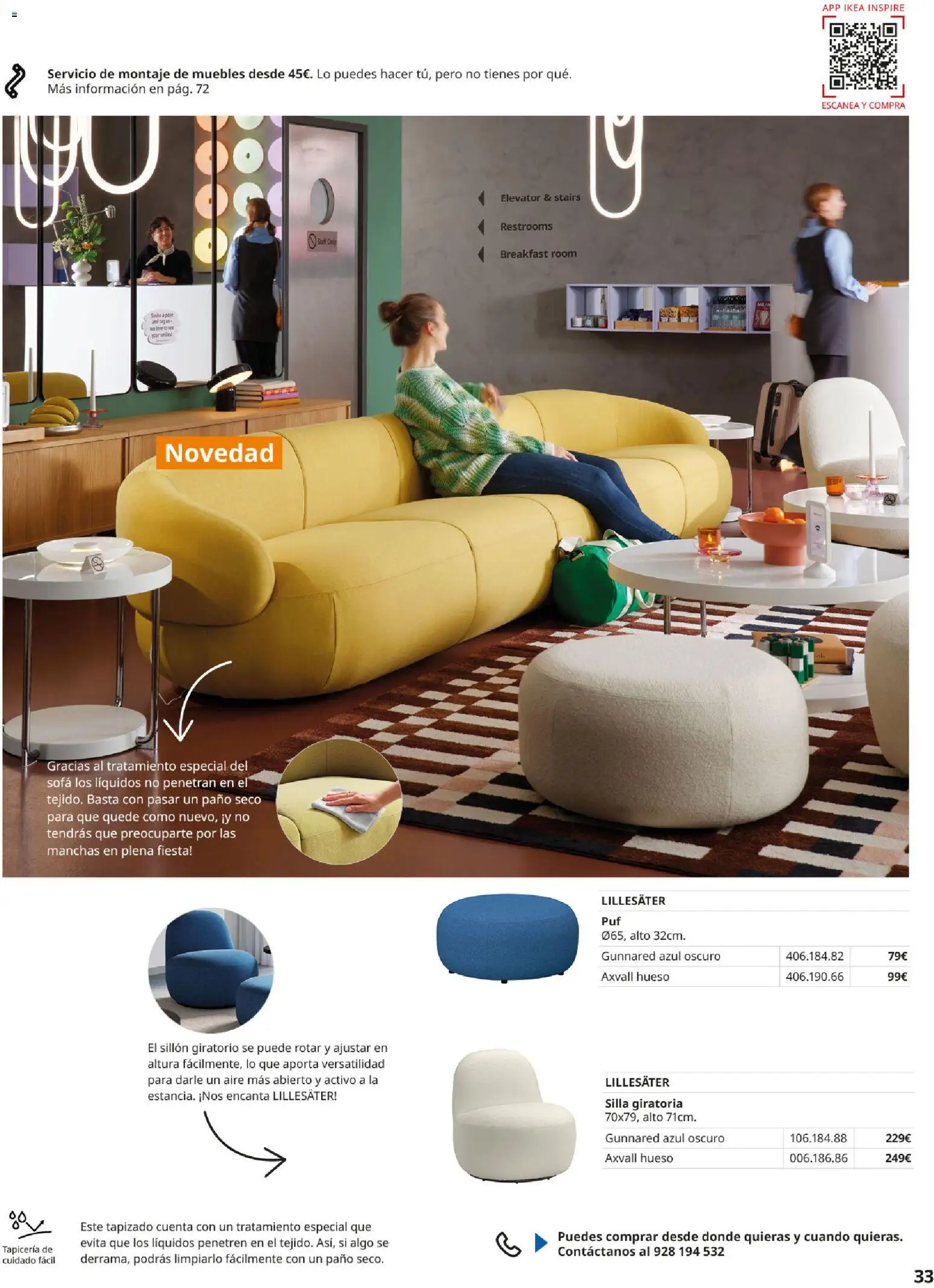 Catálogo IKEA Sofás │ válido desde el 07.05.2026 | Página: 33 | Productos: Silla giratoria, Muebles, Sofá, Sillón