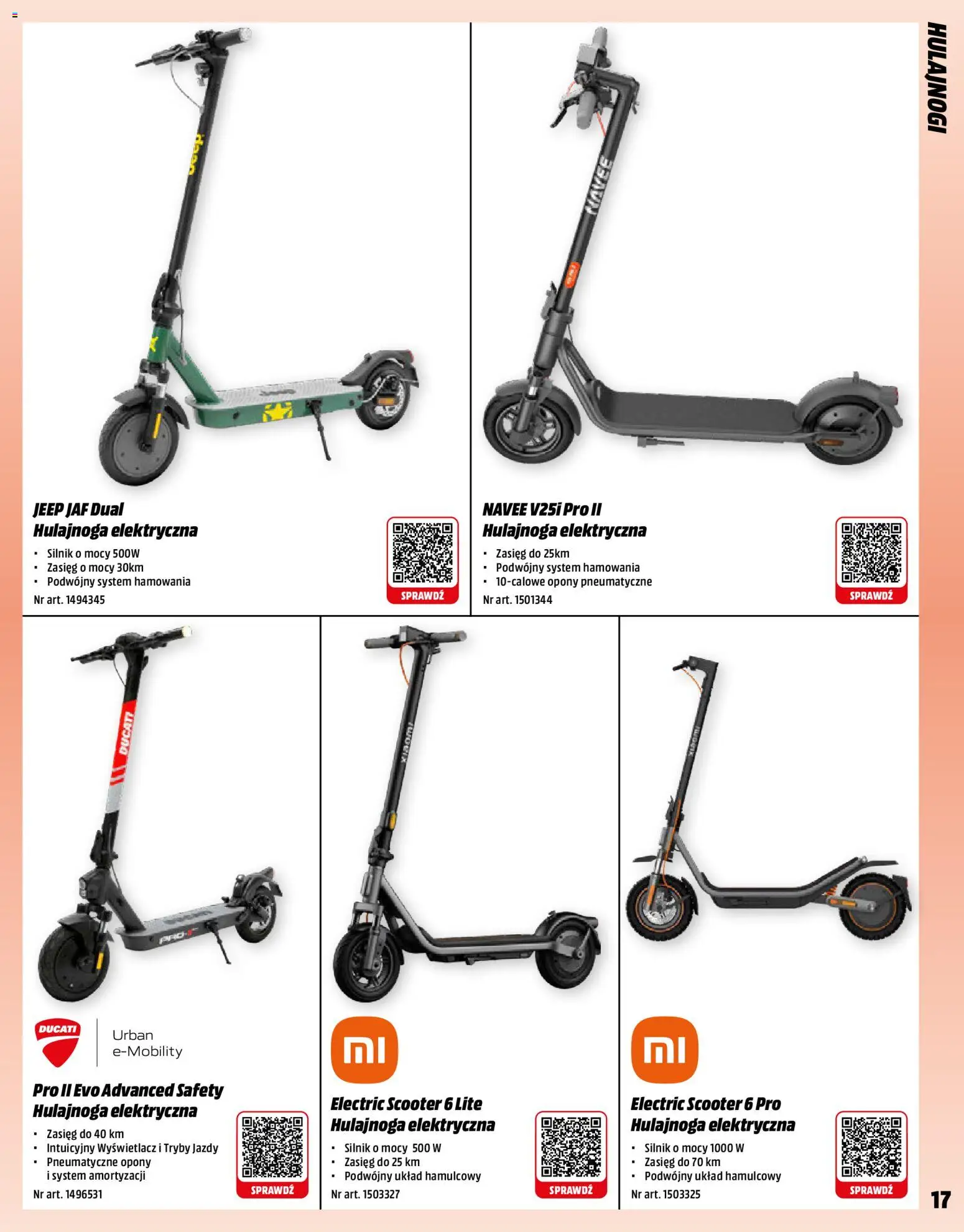 Media Markt promocje od 11.05.2026 | Strona: 17 | Produkty: Hulajnoga elektryczna