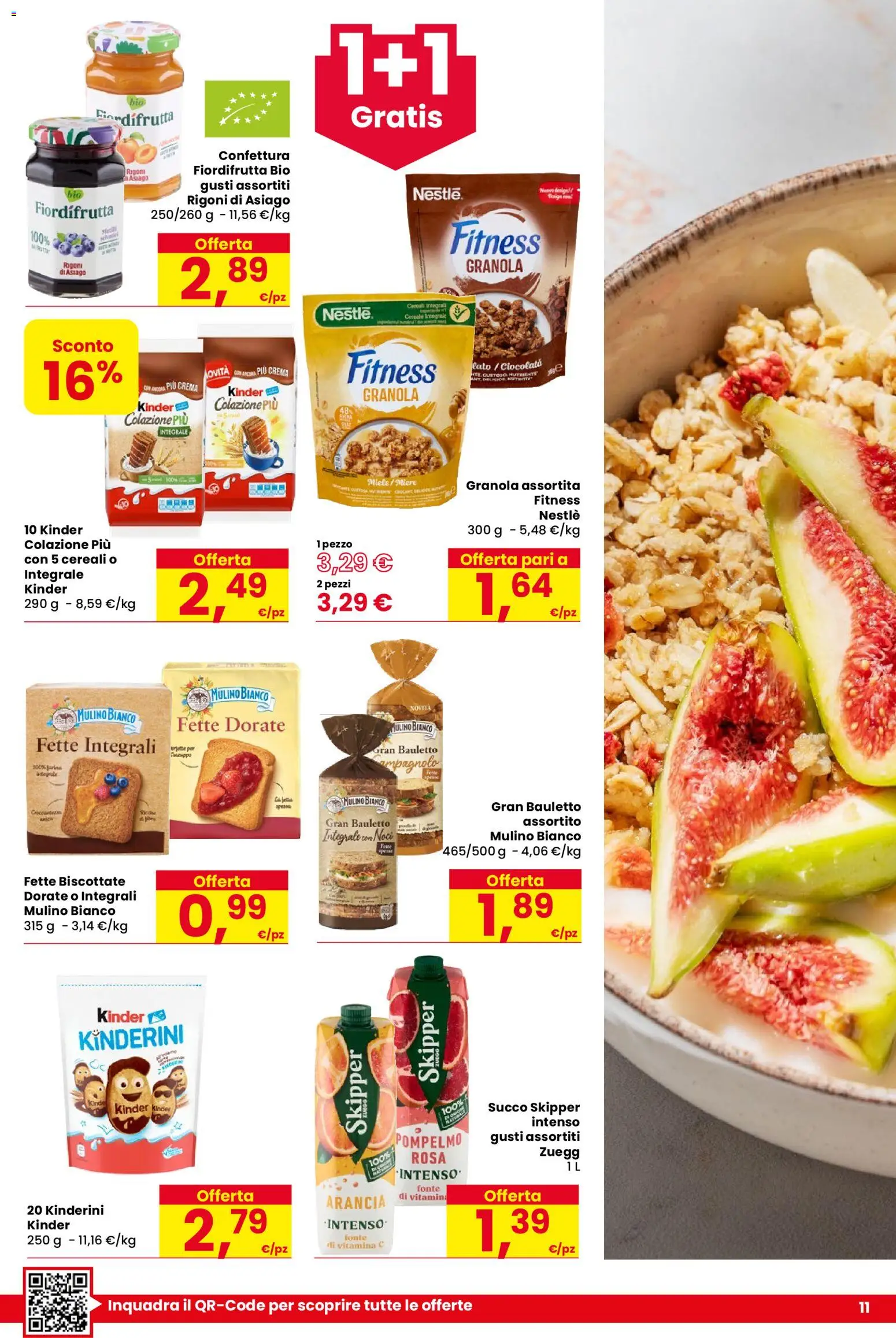 Volantino Despar del 17/09/2026 | Pagina: 11 | Prodotti: Succo, Cereali, Fette biscottate, Miele