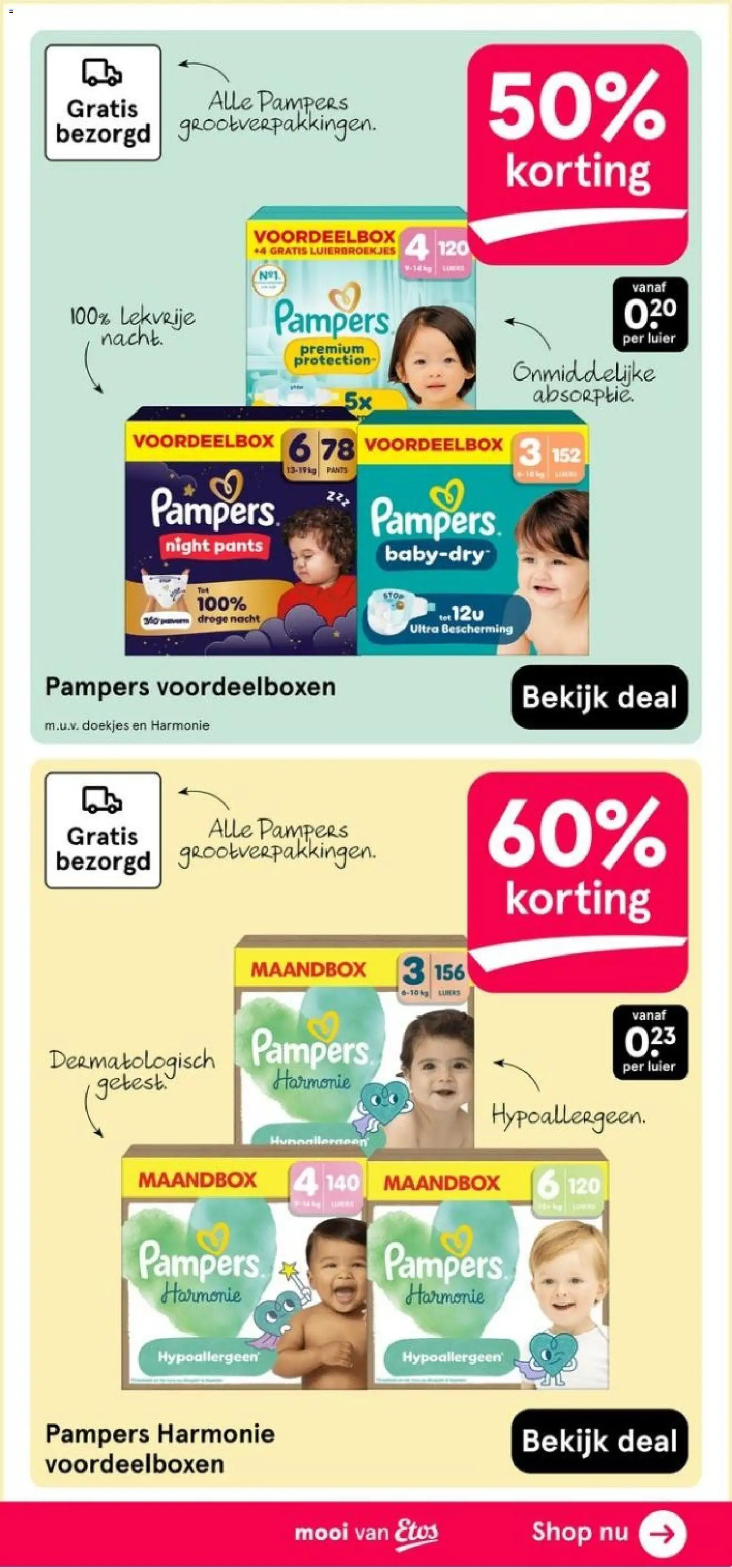 {H1} | Pagina: 61 | Producten: Doekjes, Pampers