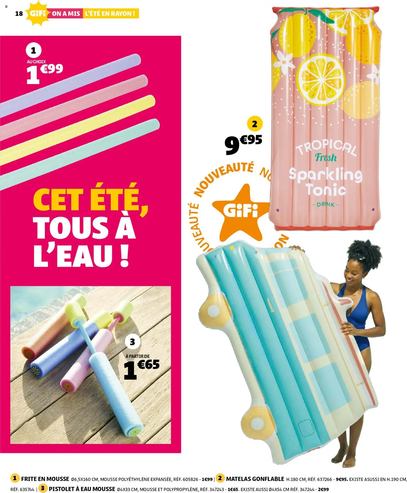 {H1} | Page: 18 | Produits: Matelas gonflable, Mousse, Matelas