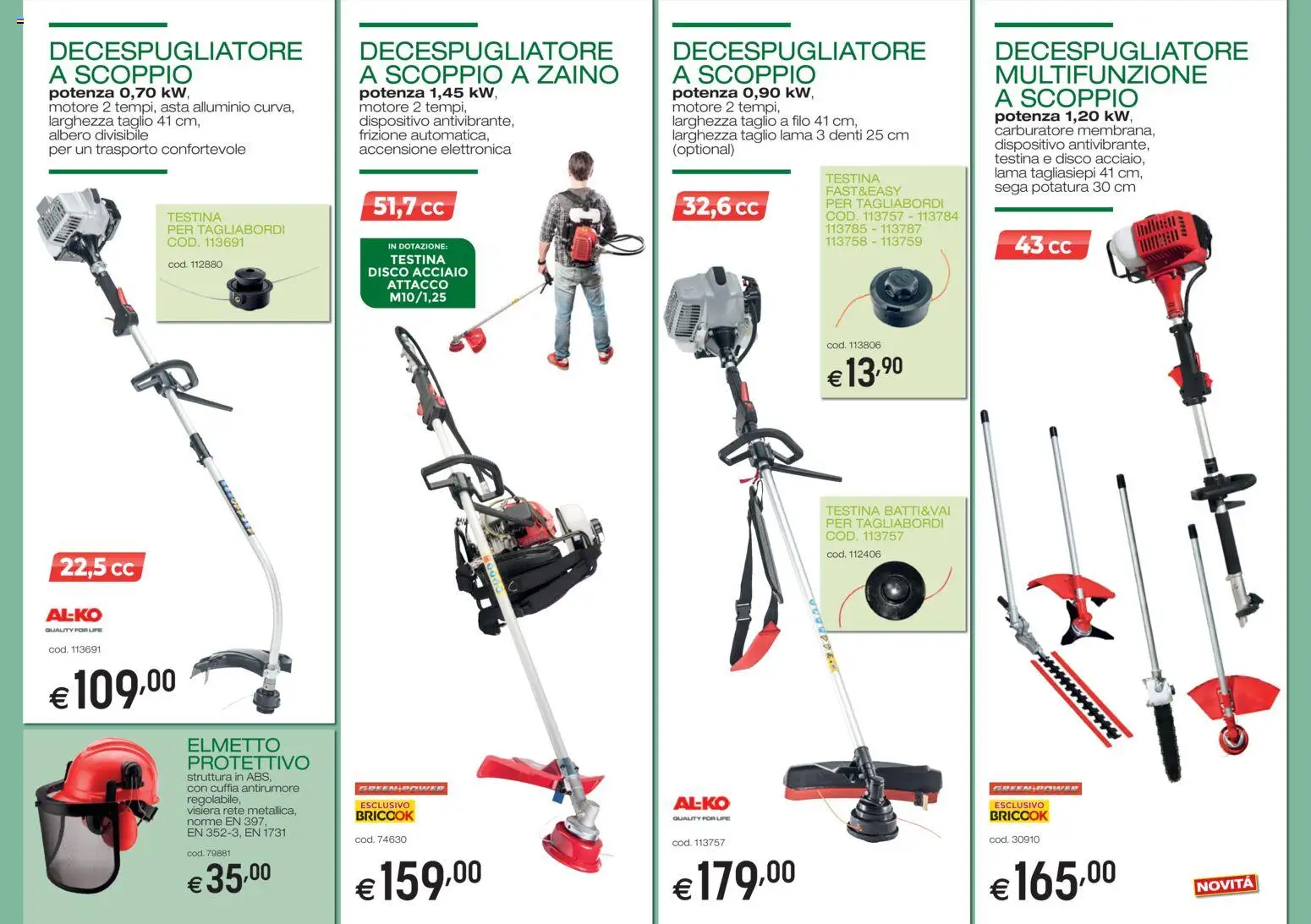 Volantino Brico OK del 05/03/2026 | Pagina: 5 | Prodotti: Taglio, Tagliasiepi, Disco, Alluminio