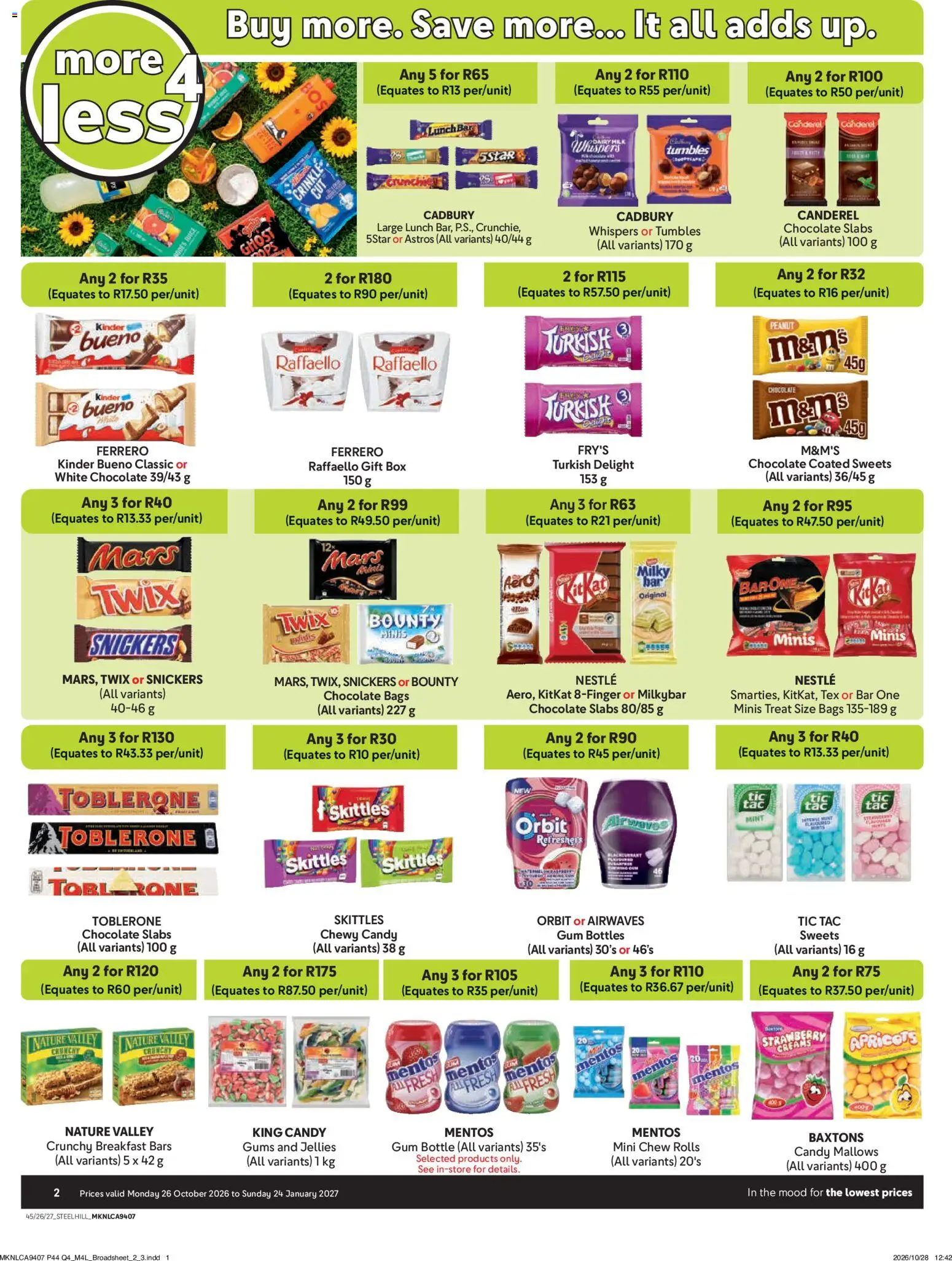 New Makro catalogue – valid from 26/10/2026 | Page: 2 | Products: Sweets, Breakfast, Box, Chocolate
