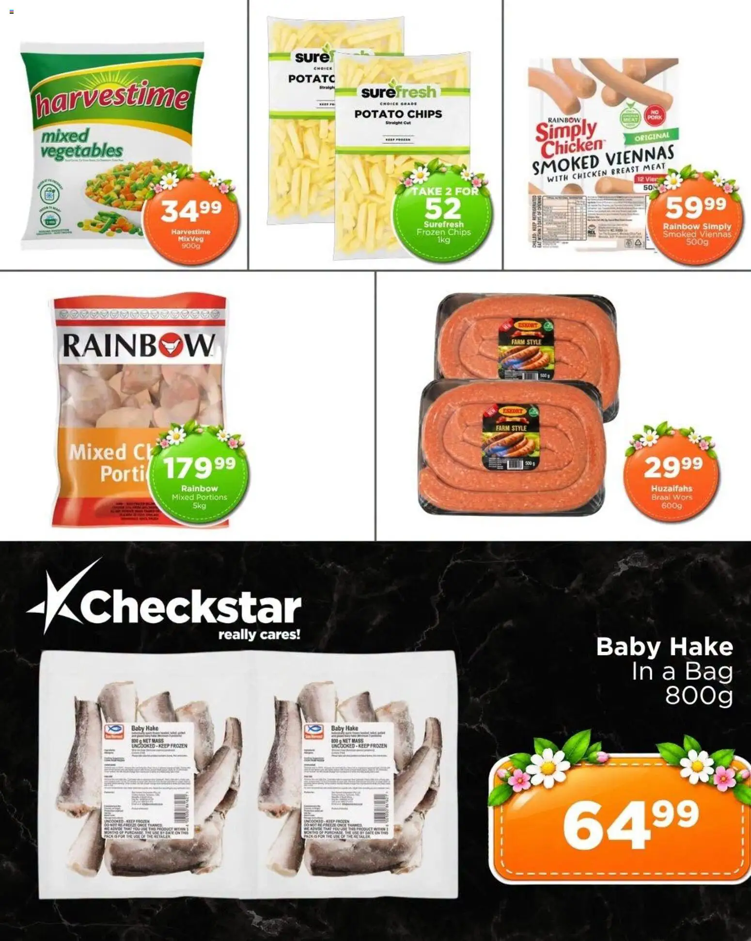 New Check Star catalogue – valid from 09/09/2026 | Page: 4 | Products: Bag, Chicken, Chips, Vegetables