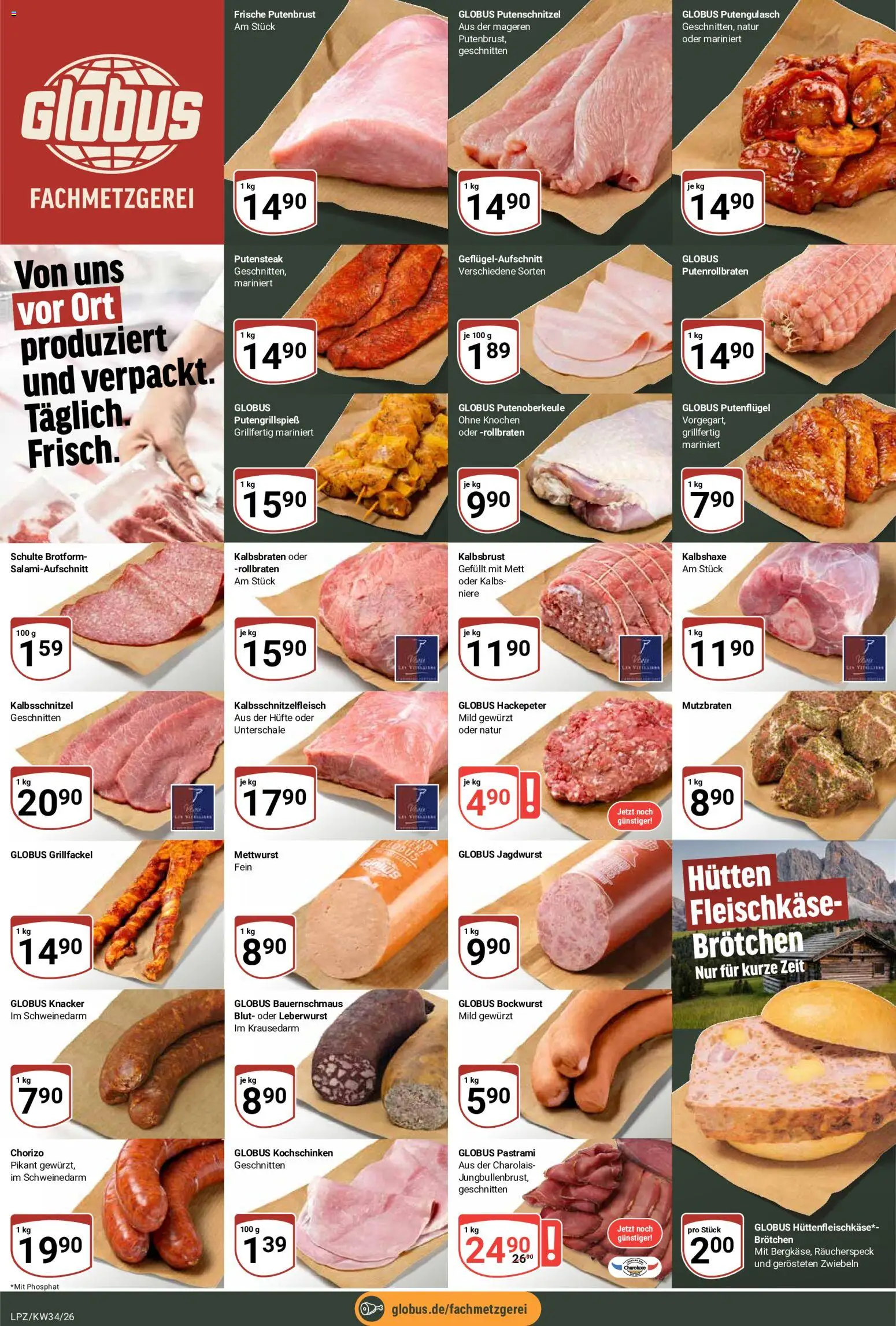 Globus Prospekt Leipzig – gültig ab 17.08.2026 | Seite: 9 | Produkte: Bockwurst, Putenbrust, Zwiebeln, Putenschnitzel