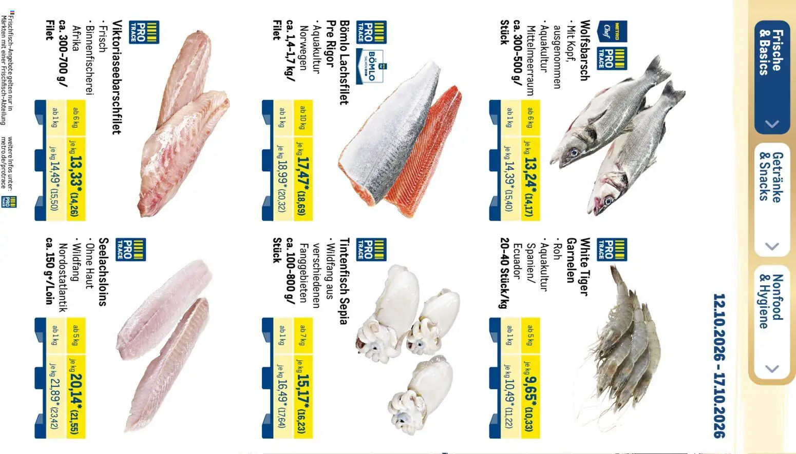 Metro Black Friday – gültig ab 12.10.2026 | Seite: 35 | Produkte: Garnelen, Tintenfisch