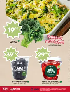 Forhåndsvisning av Coop Marked kundeavis gyldig fra 22/06/2026 | Side: 8 | Produkter: Tomater, Blåbær, Brokkoli, Tape