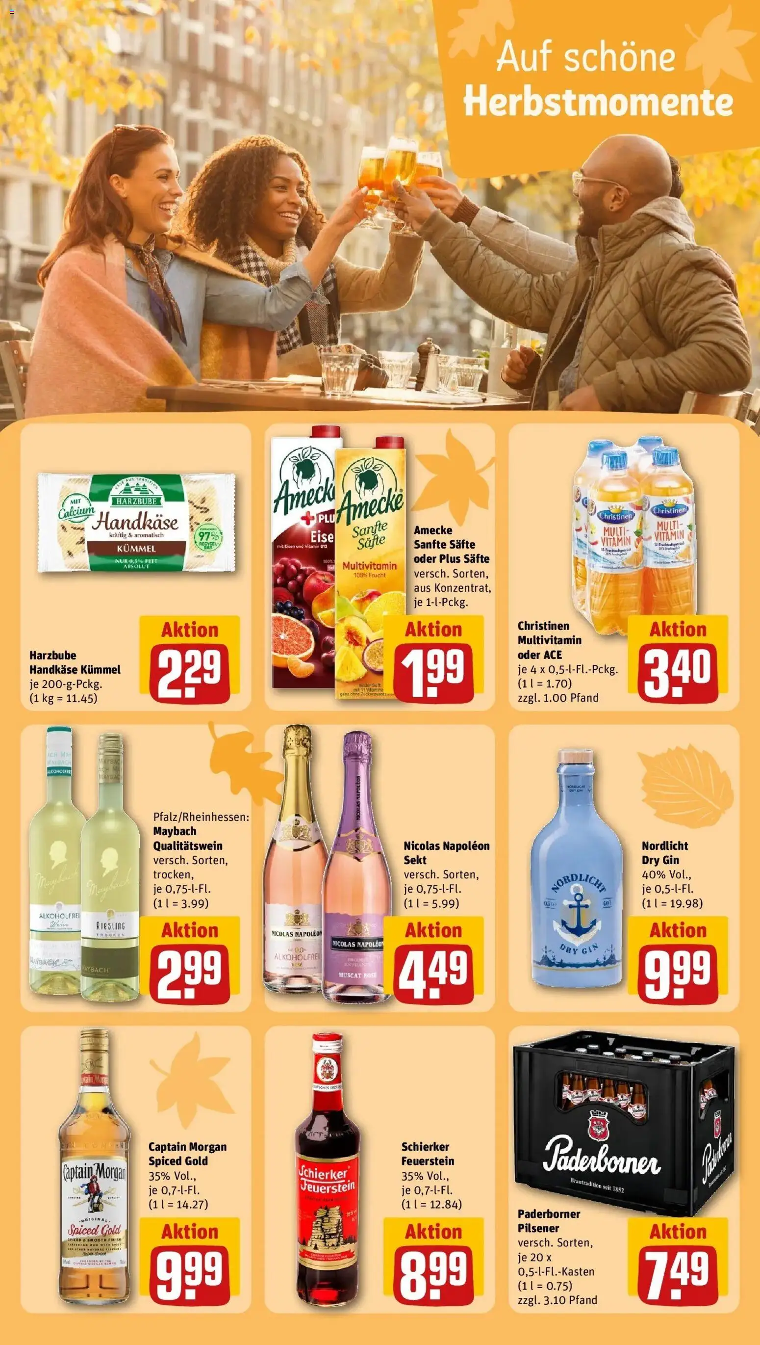 REWE Prospekt ab 19.10.2026 zum Blättern » Angebote | Seite: 18 | Produkte: Finish, Captain morgan, Gin
