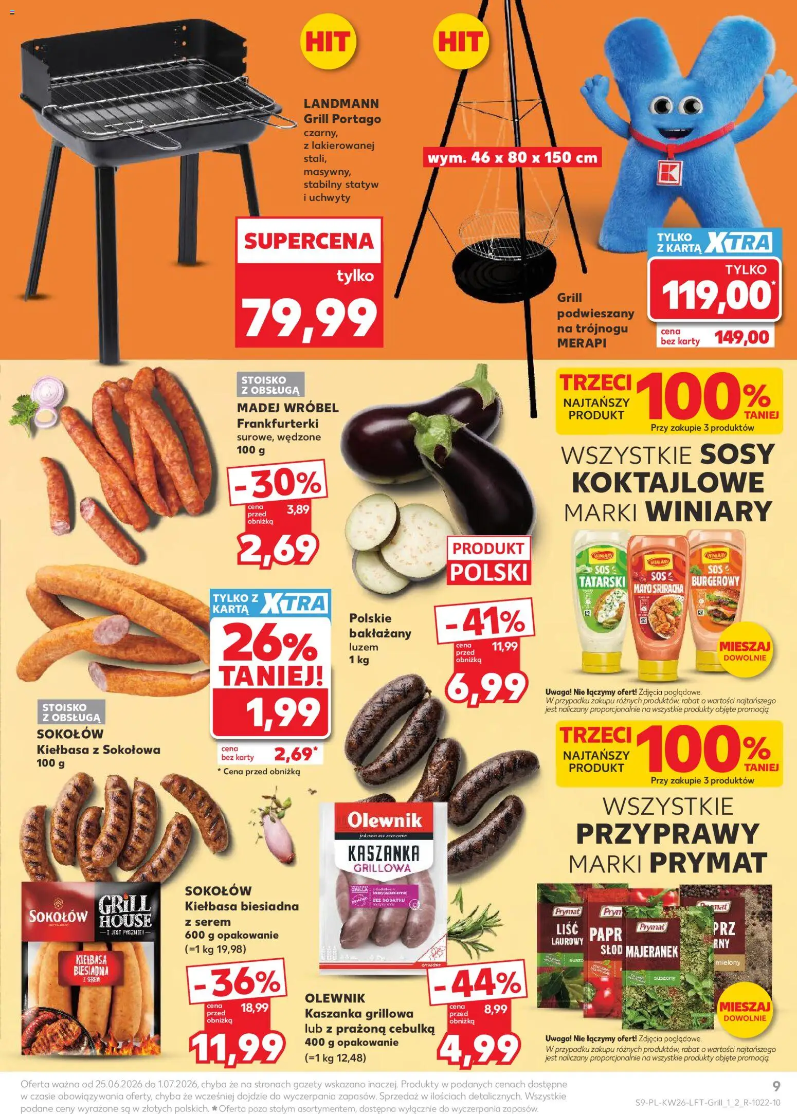 Kaufland gazetka od 25.06.2026 | Strona: 9 | Produkty: Karta, Grill, Sriracha, Przyprawy