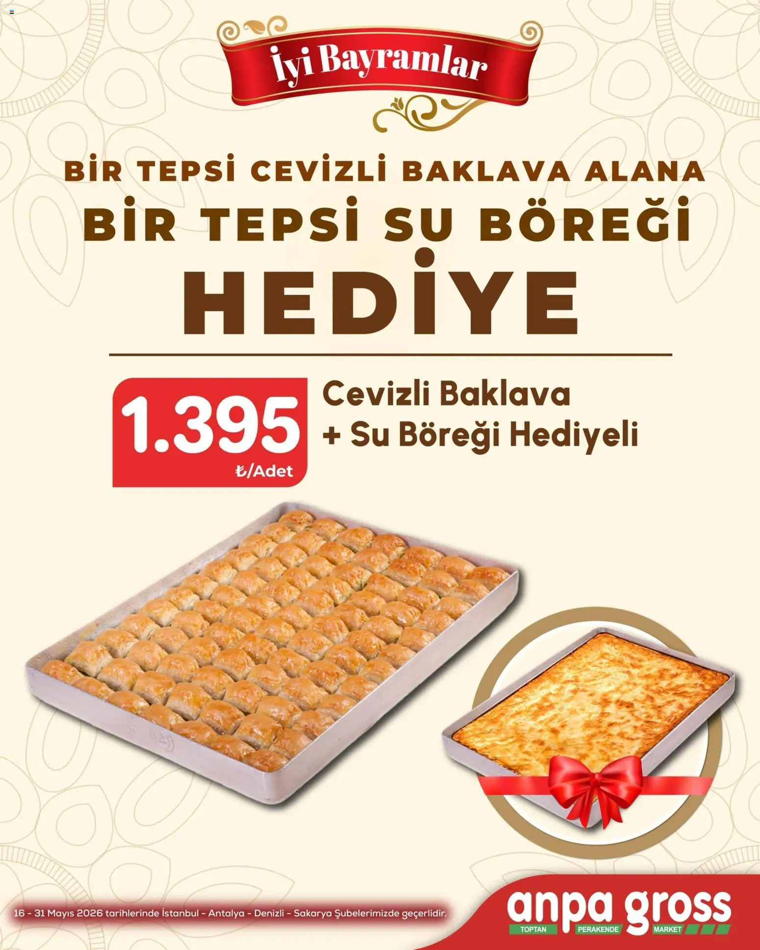 Anpa Gross Katalog - 16.05.2026 tarihinden itibaren geçerlidir | Sayfa: 8 | Ürünler: Su, Tepsi