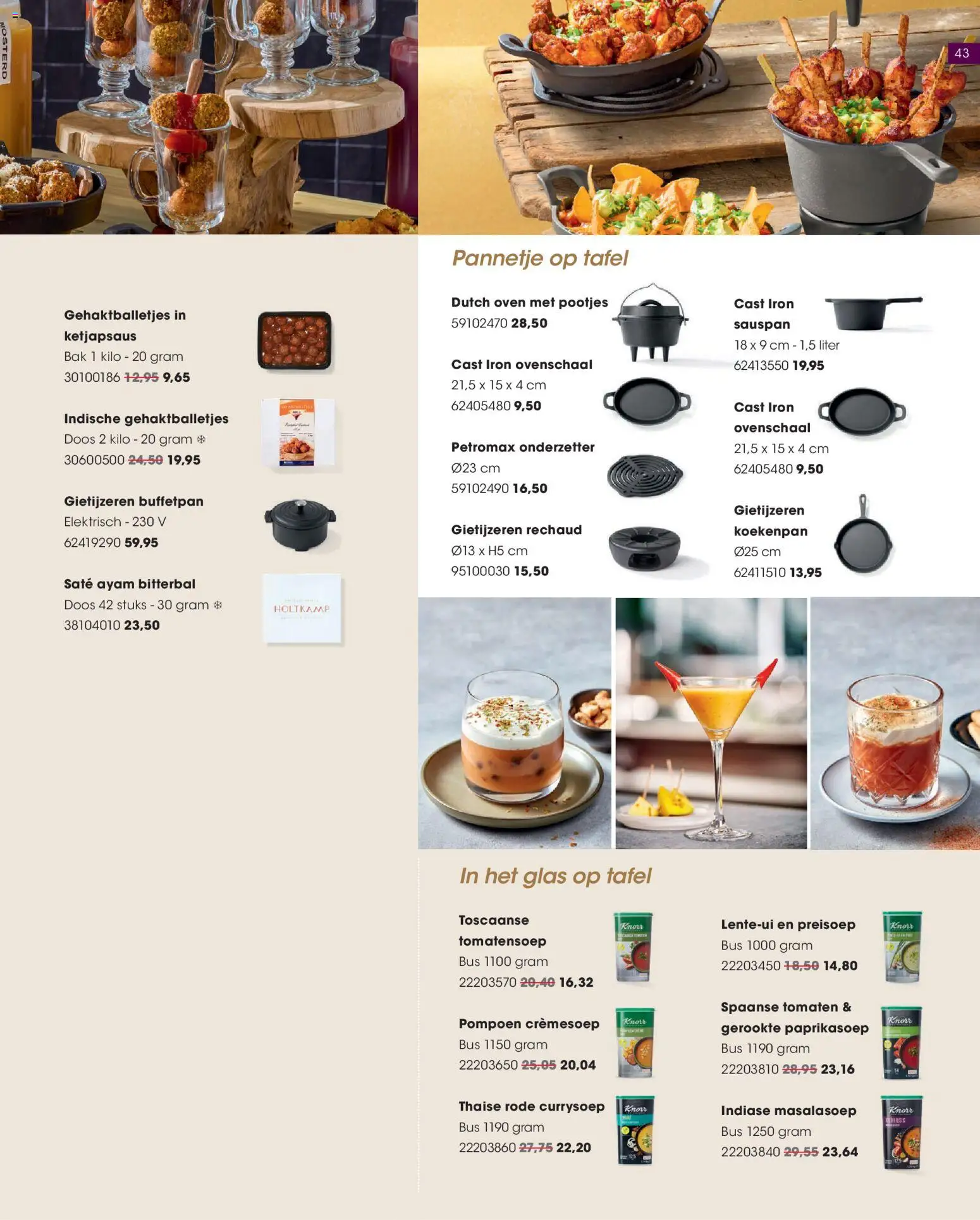 {H1} | Pagina: 43 | Producten: Tafel