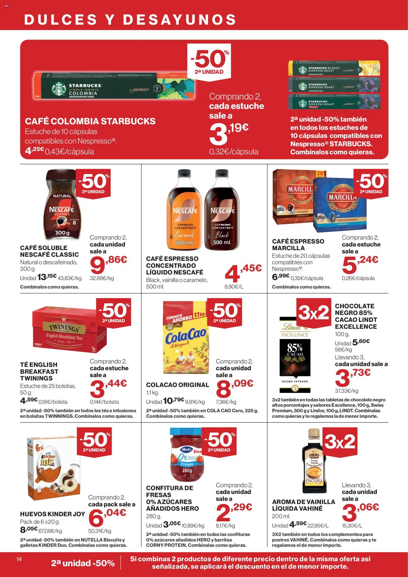 Supercor folleto │ válido desde el 18.06.2026 | Página: 14 | Productos: Café, Chocolate, Fresas, Κεραία