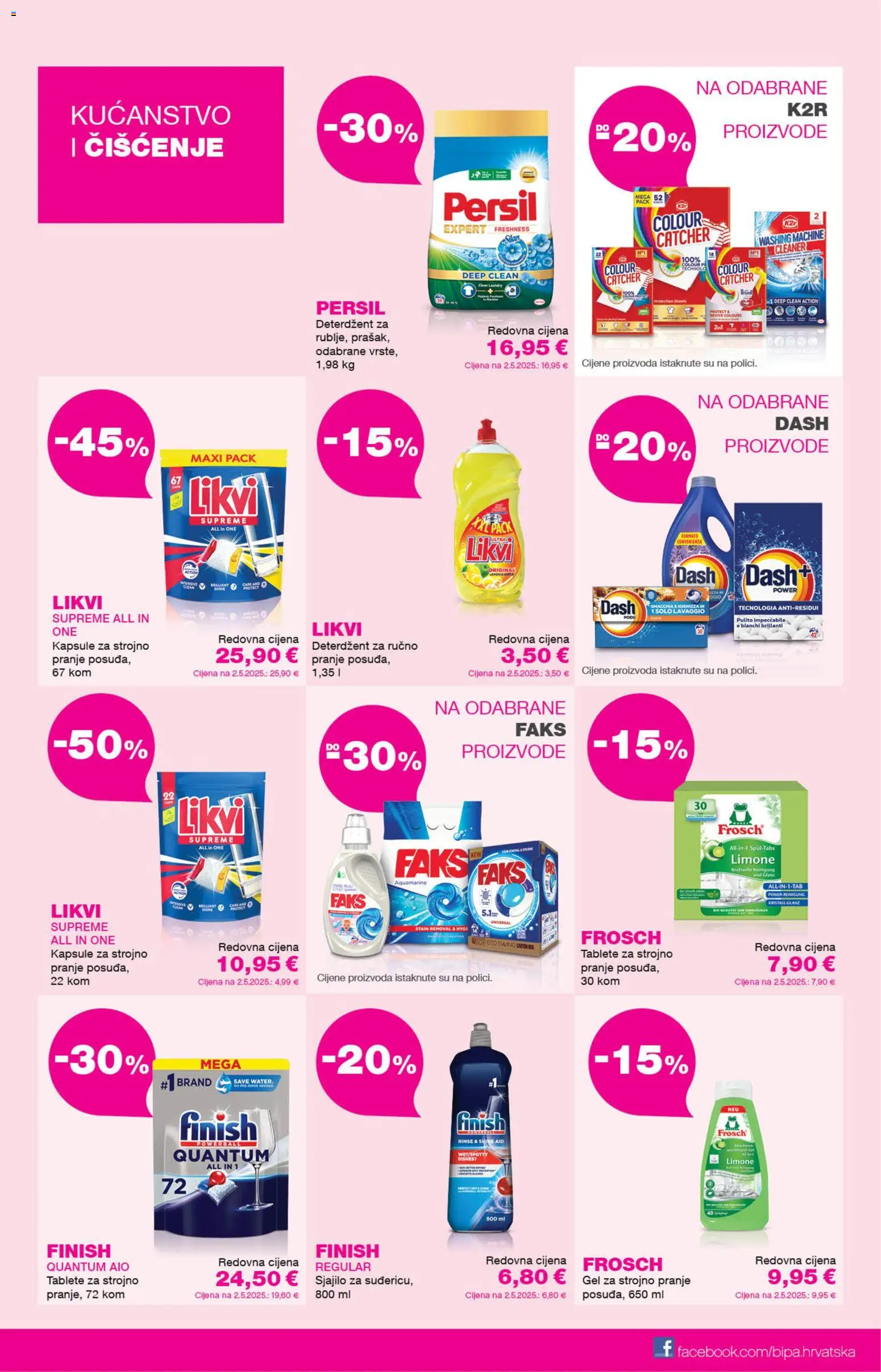 Bipa katalog | vrijedi od 01.07.2026 | Stranica: 7 | Proizvodi: Faks, Deterdžent, Finish, Dash
