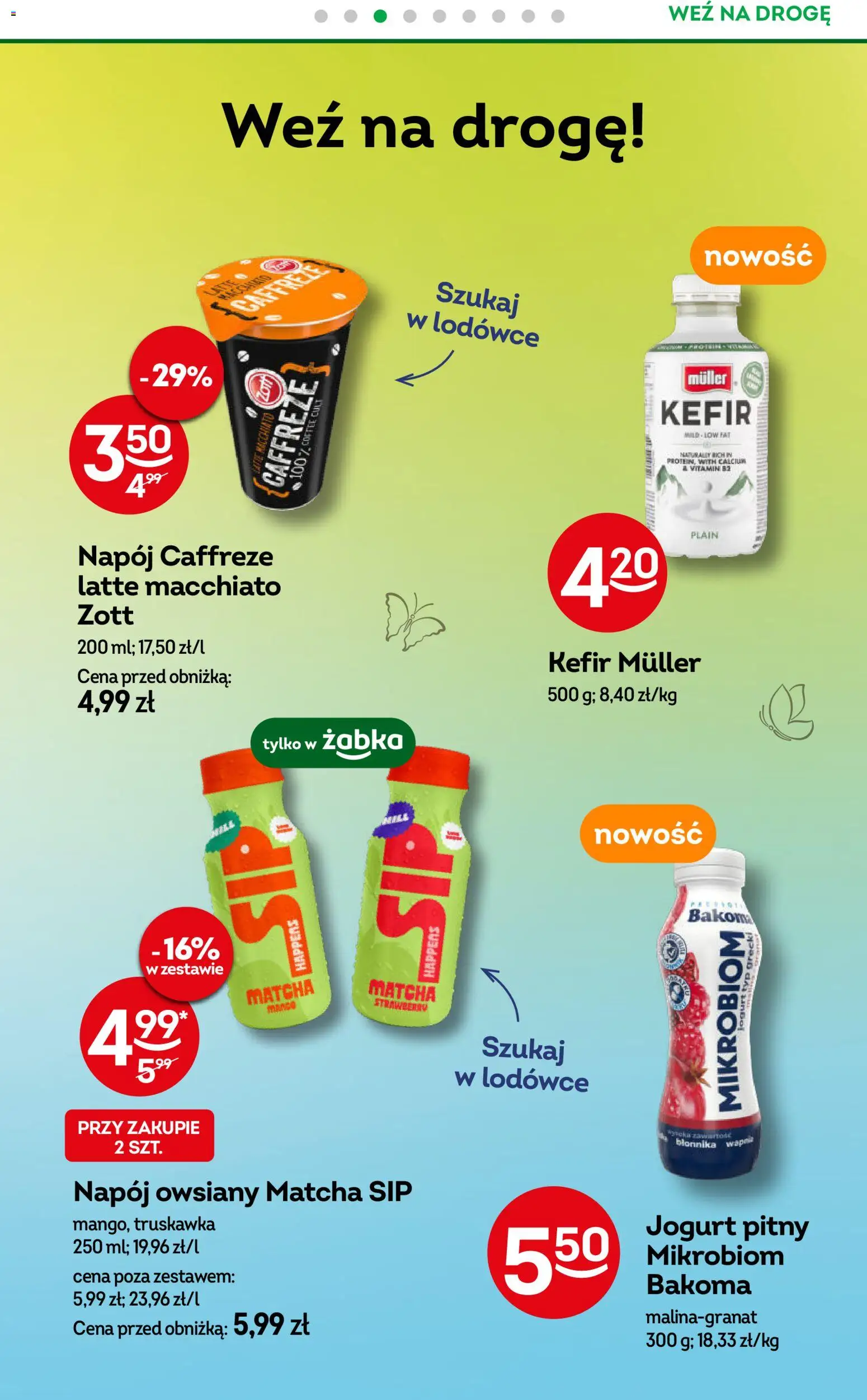 Żabka gazetka od 01.07.2026 | Strona: 70 | Produkty: Napój owsiany, Kefir, Jogurt pitny, Jogurt