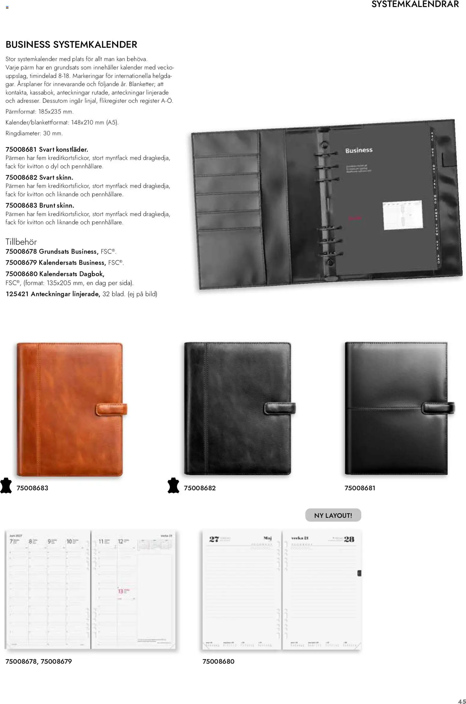Lyreco reklamblad aktuell från 01/09/2026 | Sida: 46 | Produkter: Tillbehör, Pärm, Kalender