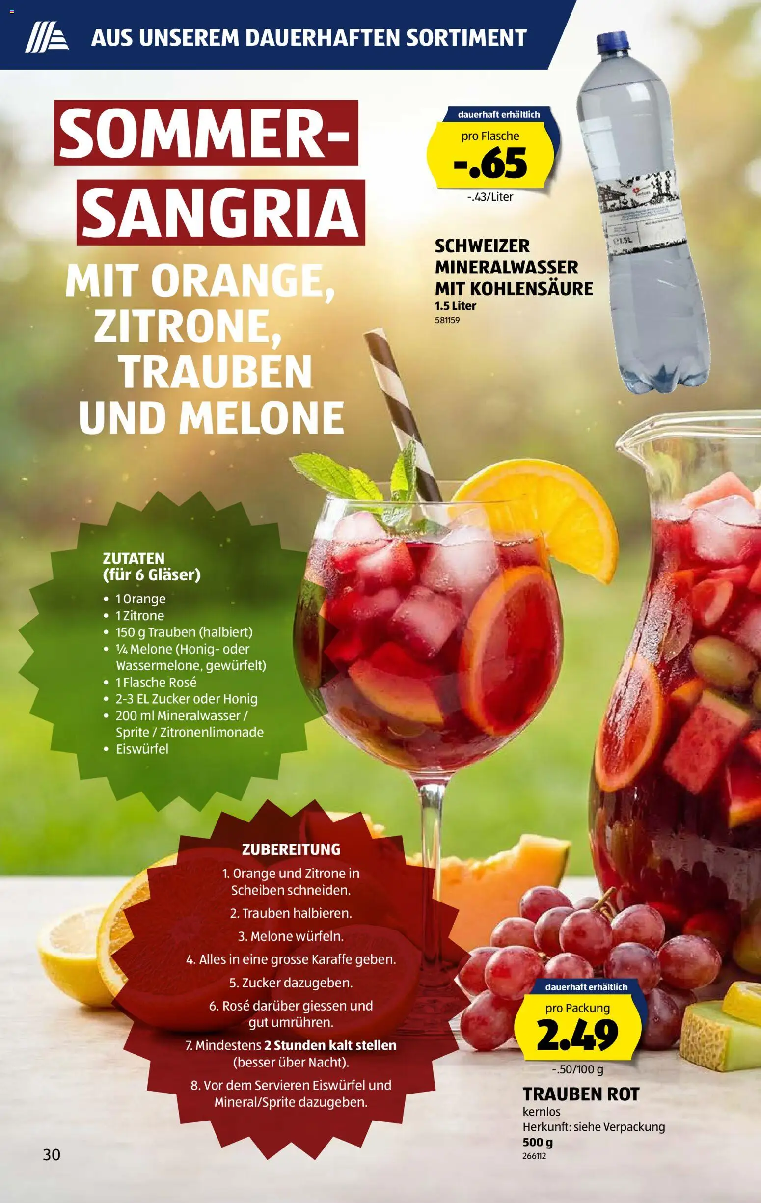 Aldi aktionen – gültig ab 11.06.2026 | Seite: 34 | Produkte: Sprite, Mineralwasser, Melone, Zucker