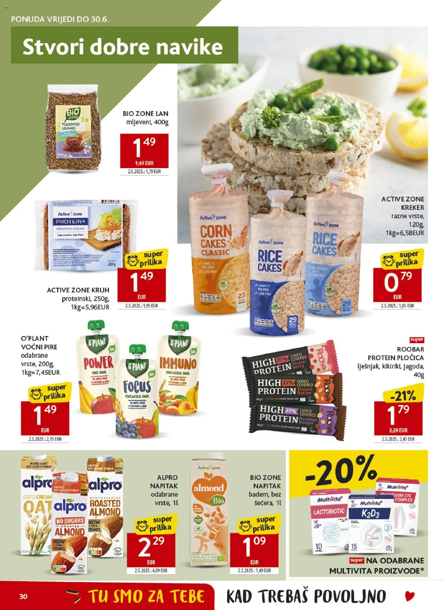 Konzum katalog | vrijedi od 17.06.2026 | Stranica: 30 | Proizvodi: Kruh, Alpro