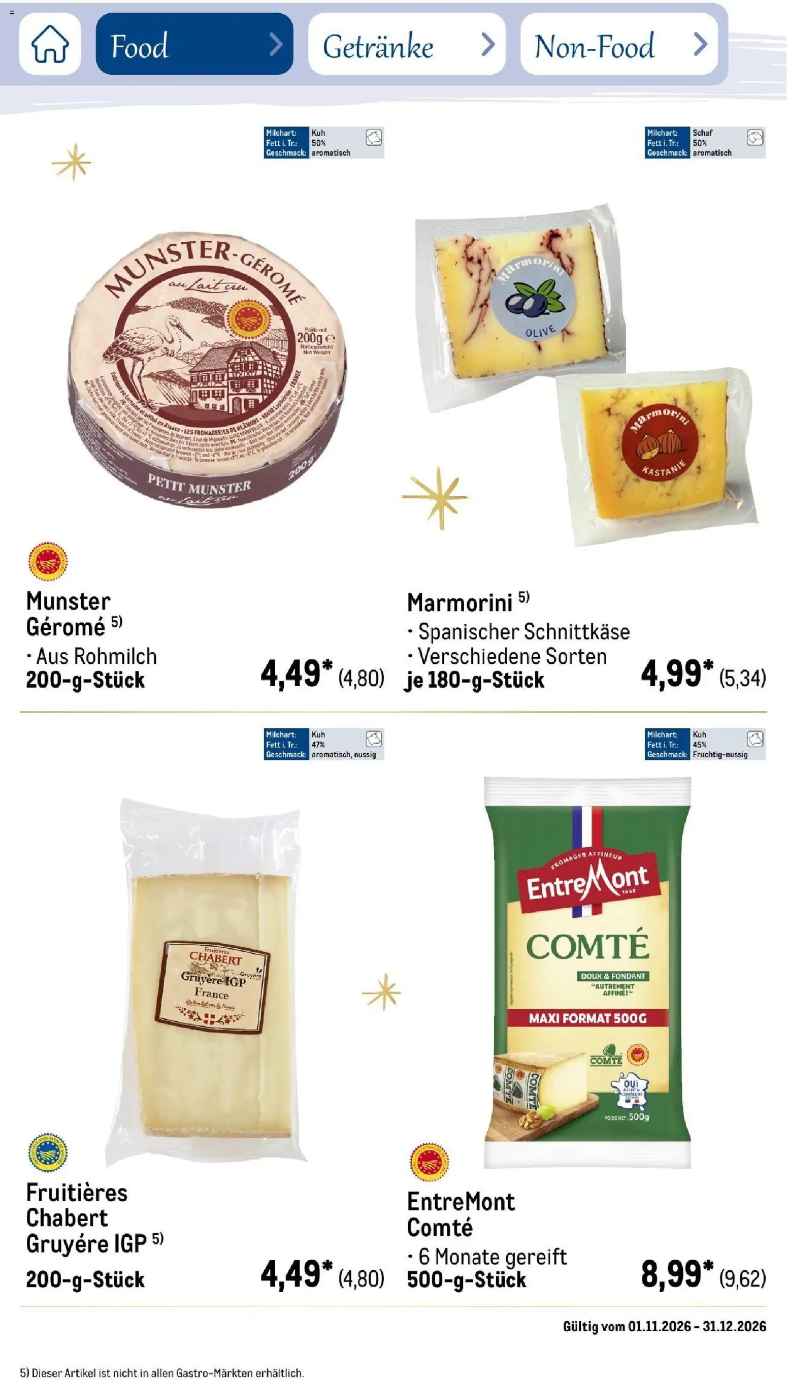 Metro Saisonkatalog Festtage voller Genuss – gültig ab 01.11.2026 | Seite: 46