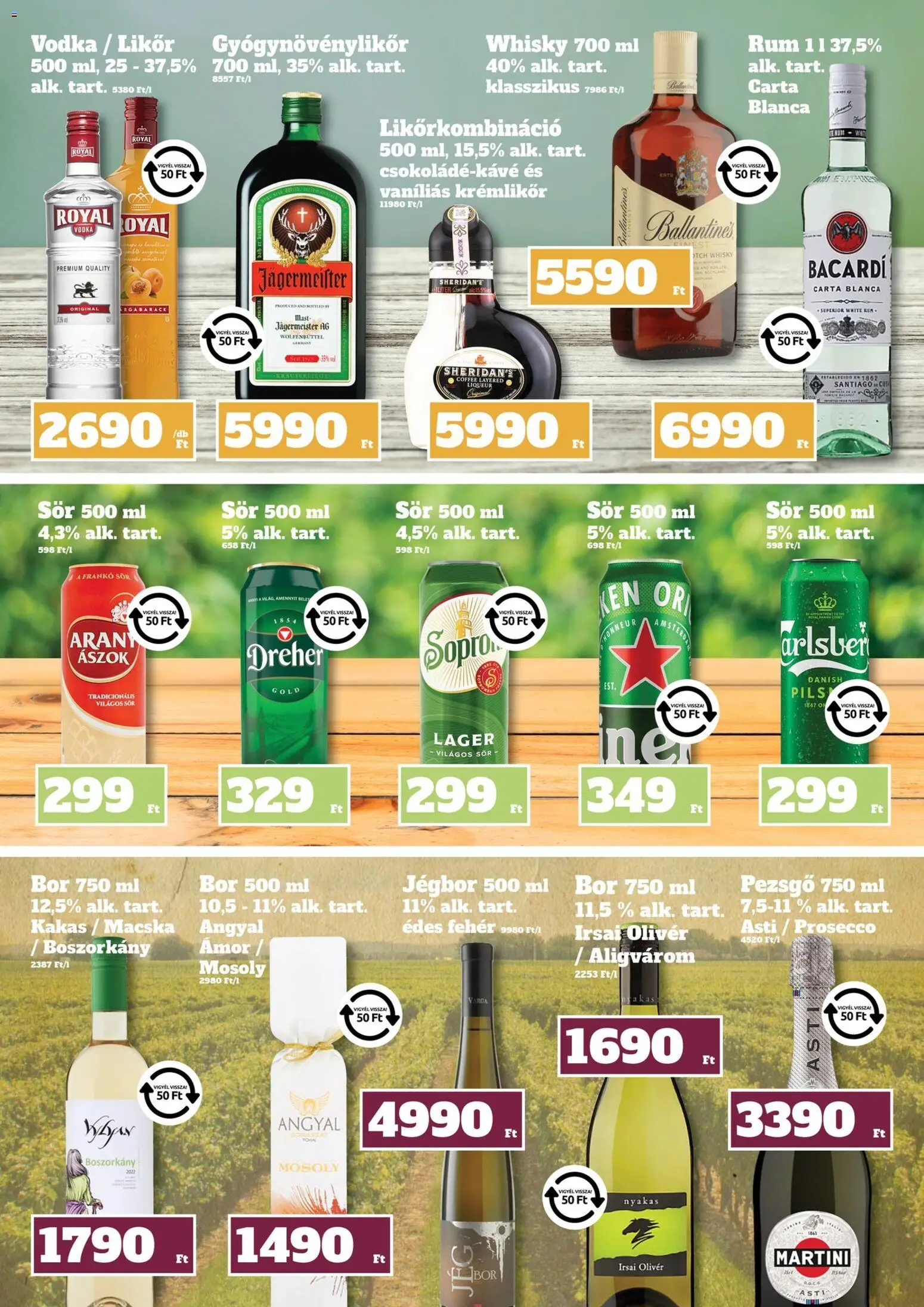 Family Diszkont akciós ujság - amely érvényes a következő dátumtól: 09.04.2026 | Oldal: 16 | Termékek: Jägermeister, Bacardi, Pezsgő, Sör