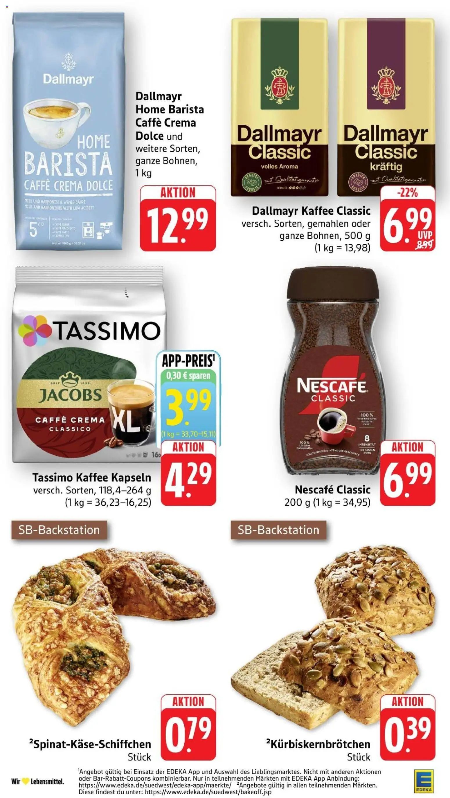 Edeka Prospekt Stuttgart – gültig ab 17.08.2026 | Seite: 24 | Produkte: Nescafe, Dallmayr, Nescafe classic, Tassimo