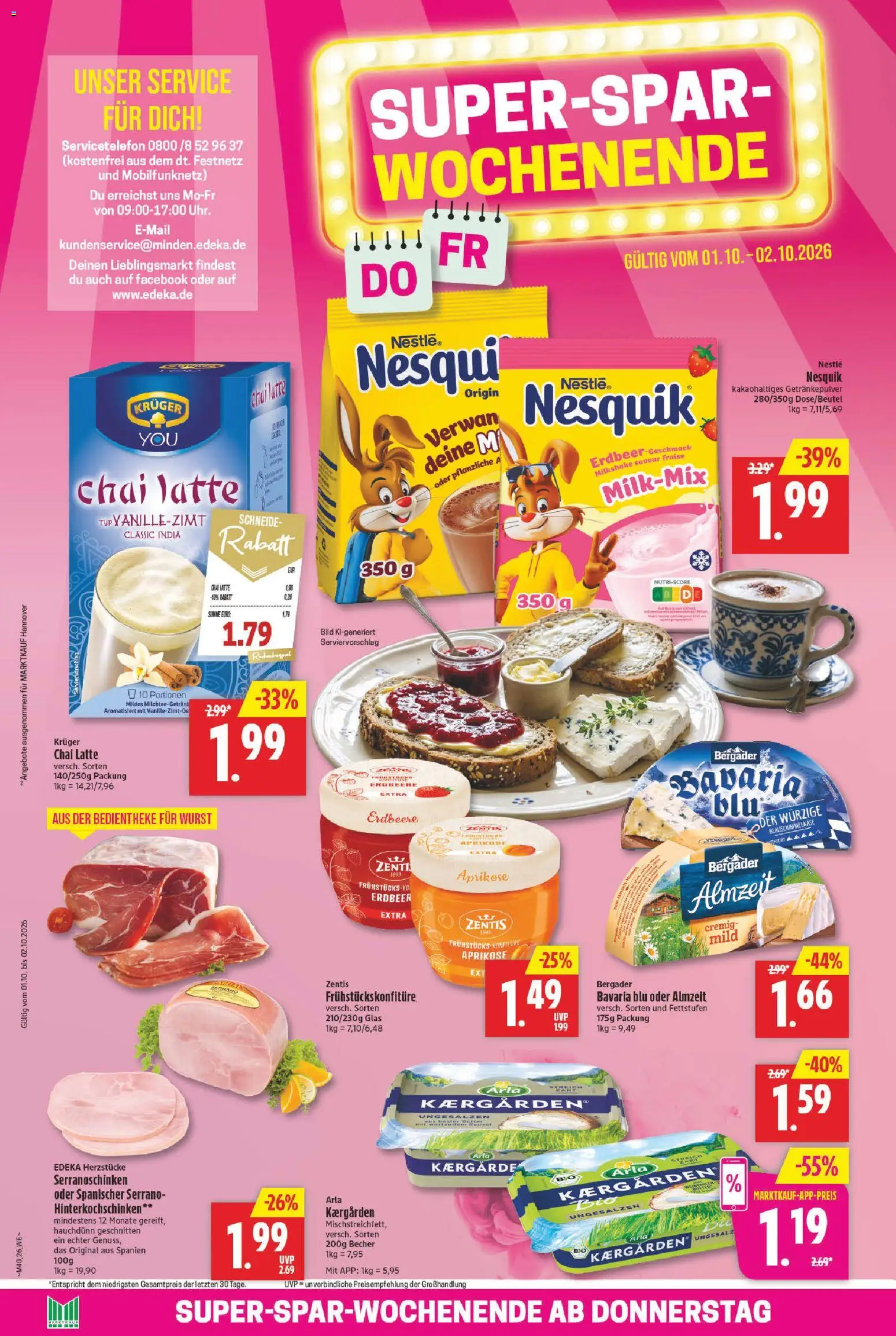Marktkauf Prospekt – gültig ab 28.09.2026 | Seite: 26 | Produkte: Nesquik, Butter, Wurst