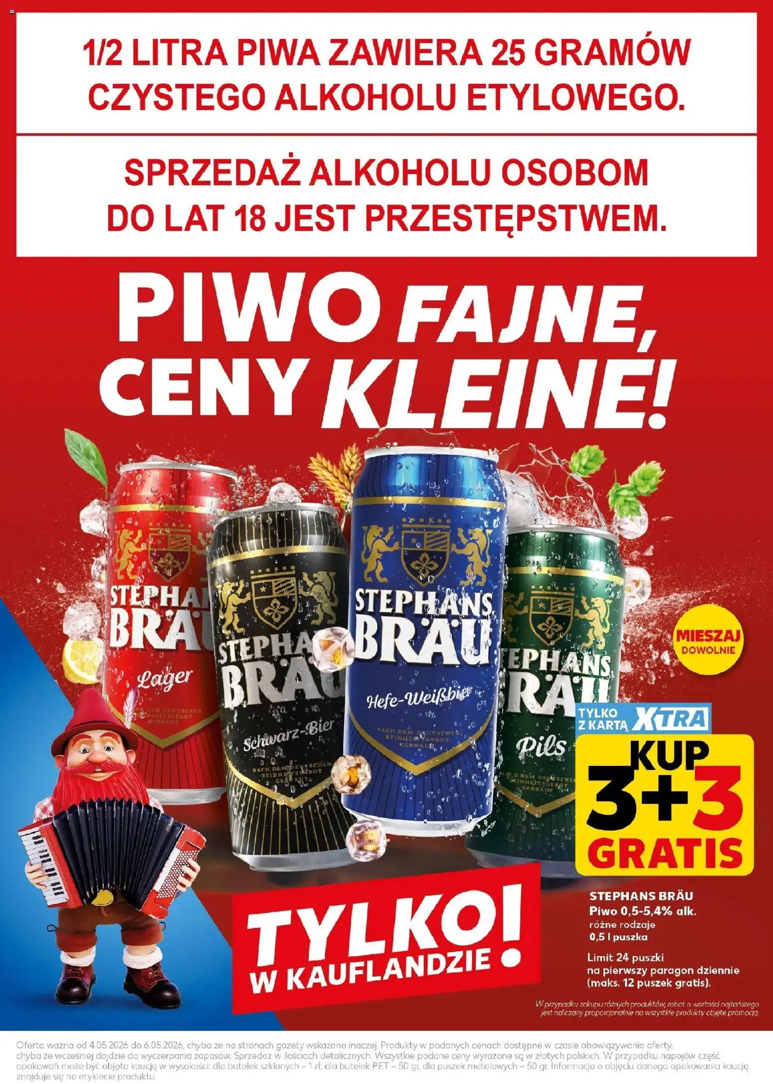 Kaufland gazetka - Mocny start od 04.05.2026 | Strona: 7 | Produkty: Karta, Piwo