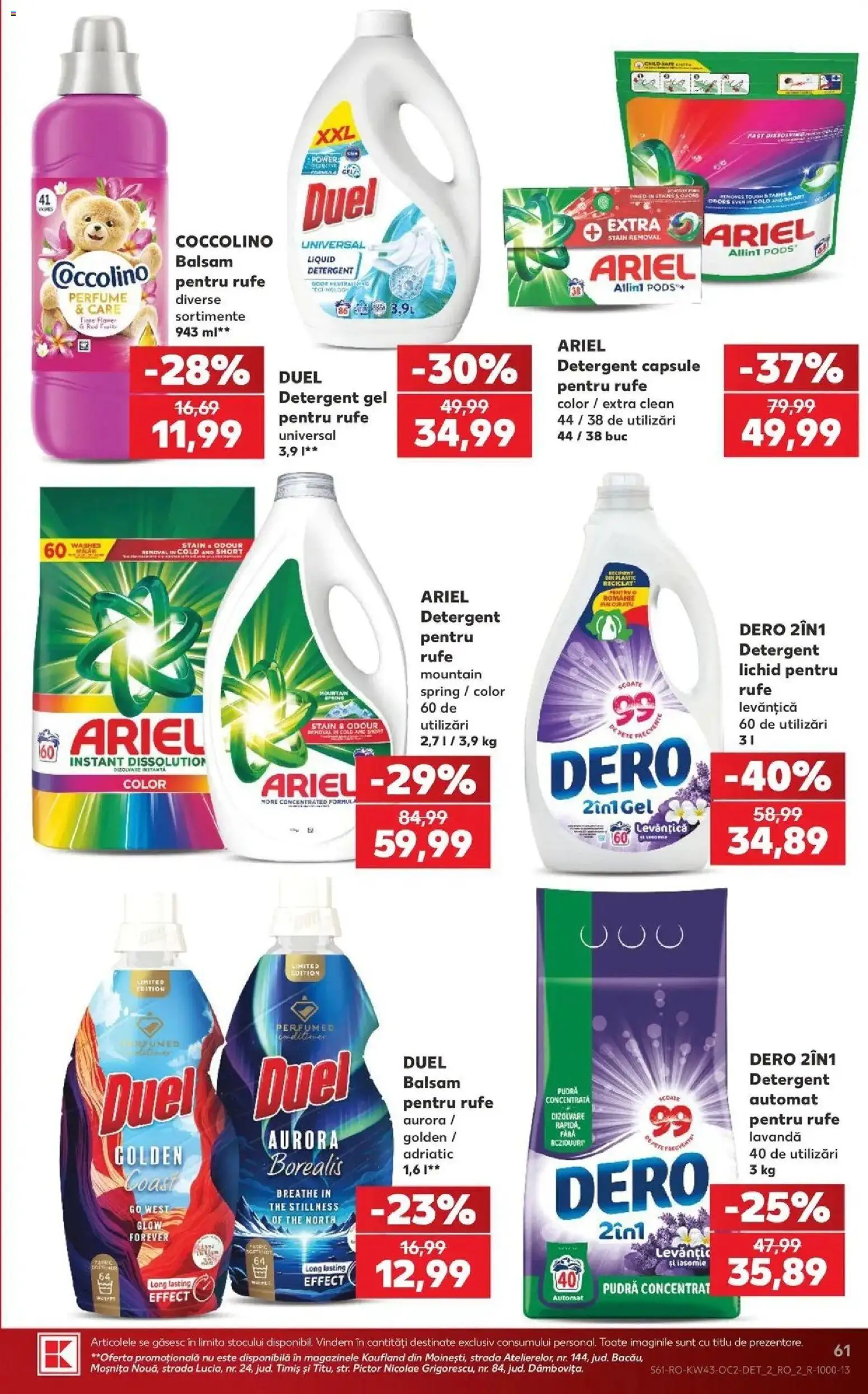 Kaufland Viseu de Sus 21.10.2026 - Revista si Oferta | Pagină: 61 | Produse: Pudră, Balsam, Detergent, Power