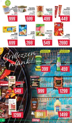 COOP - Mini & Abc & Szuper / Nyírzem - amely érvényes a következő dátumtól: 25.06.2026 | Oldal: 4 | Termékek: Gulyáskrém, Szeletelt bacon, Pizza, Majonéz