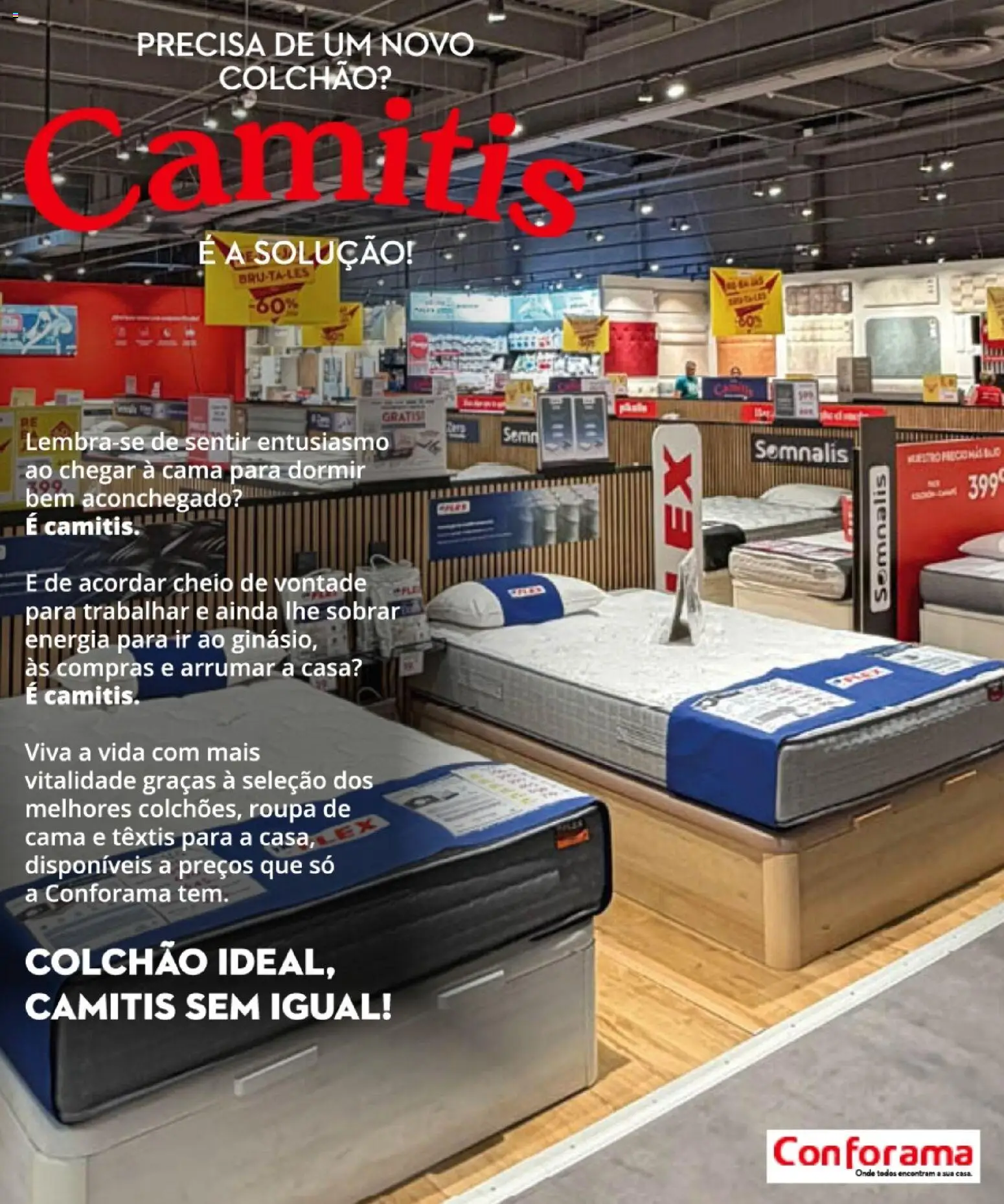 Conforama Camitis │ válido de 06/08/2026 | Página: 3 | Produtos: Cama, Colchão, Roupa de cama