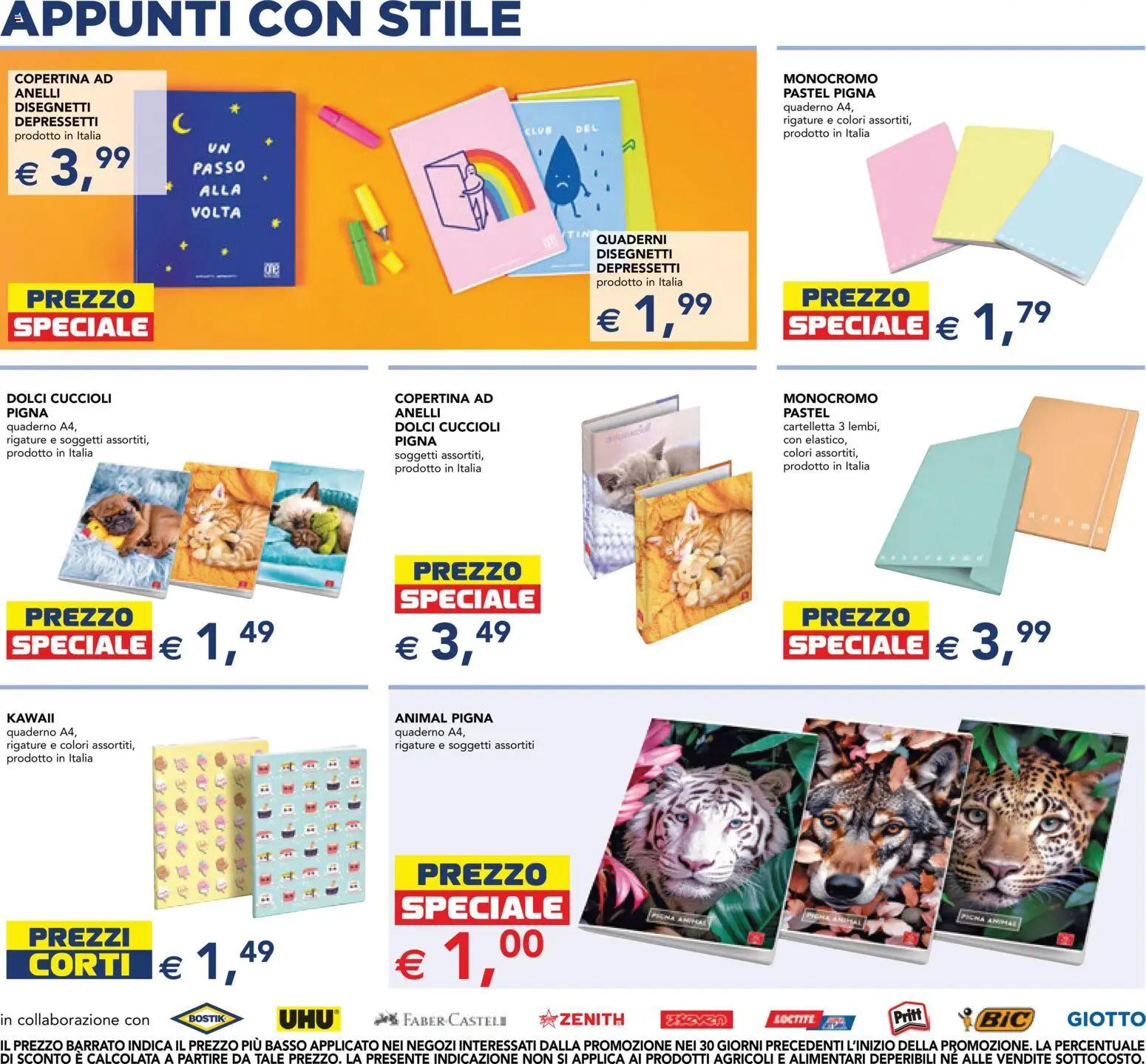 Volantino Esselunga S del 24/08/2026 | Pagina: 6 | Prodotti: Basso, Dolci, Quaderno