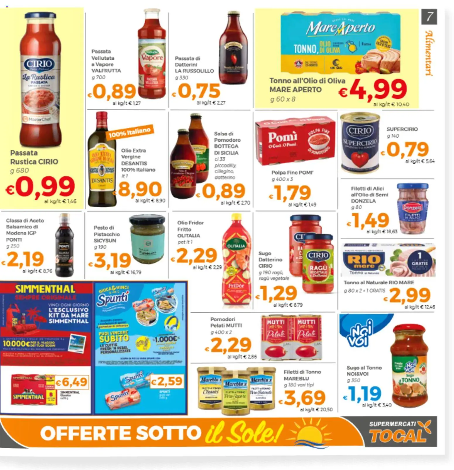 Volantino Tocal del 10/07/2026 | Pagina: 7 | Prodotti: Salsa, Olio, Pesto, Mutti