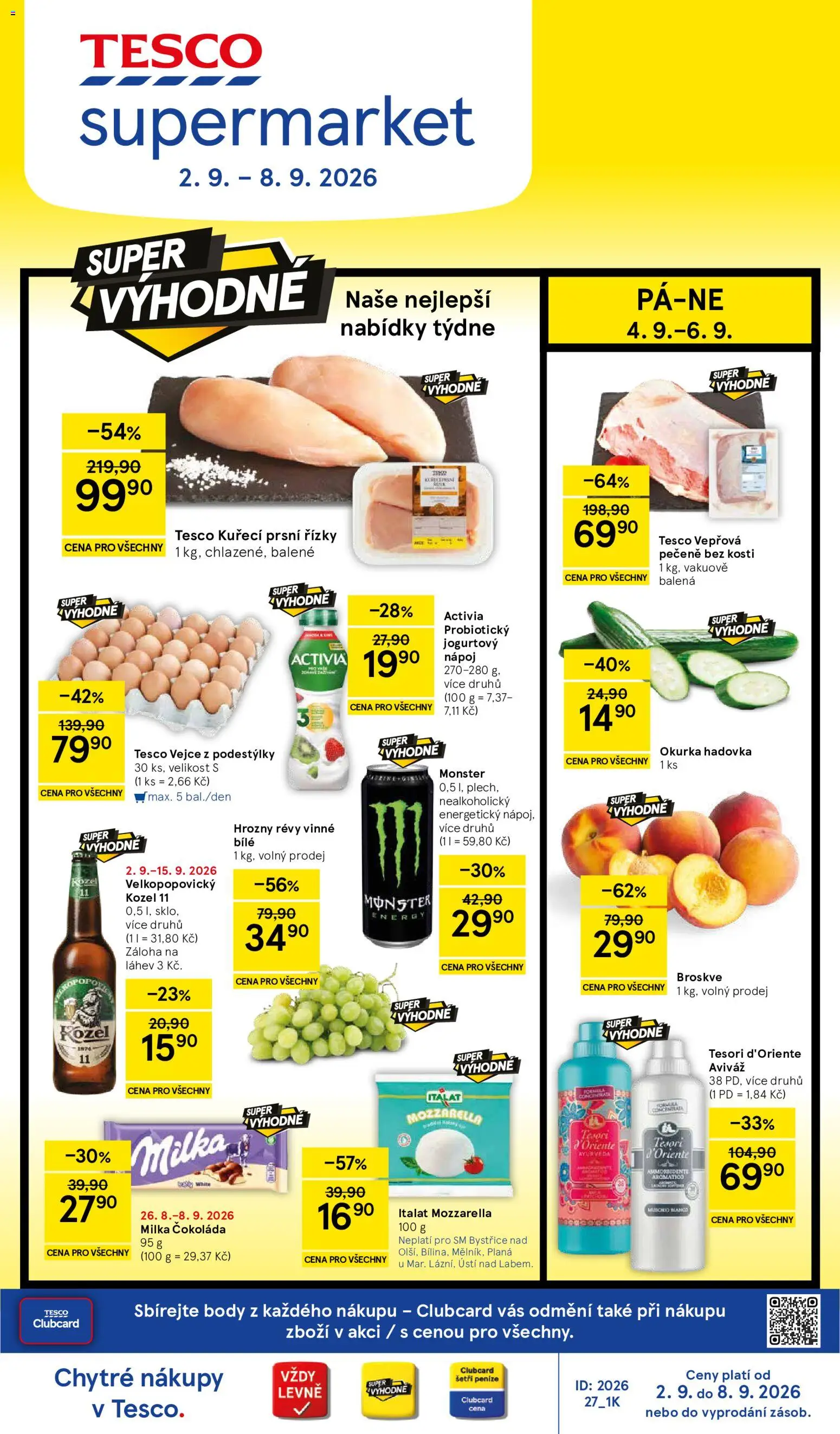 Tesco leták - Supermarket od 02.09.2026 | Strana: 1