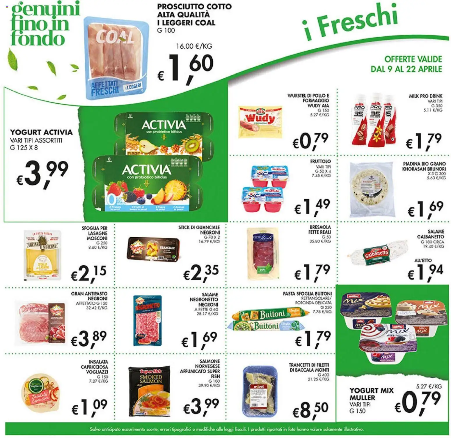 Volantino Coal del 09.04.2026 | Pagina: 19 | Prodotti: Yogurt, Bresaola, Pasta sfoglia, Pasta