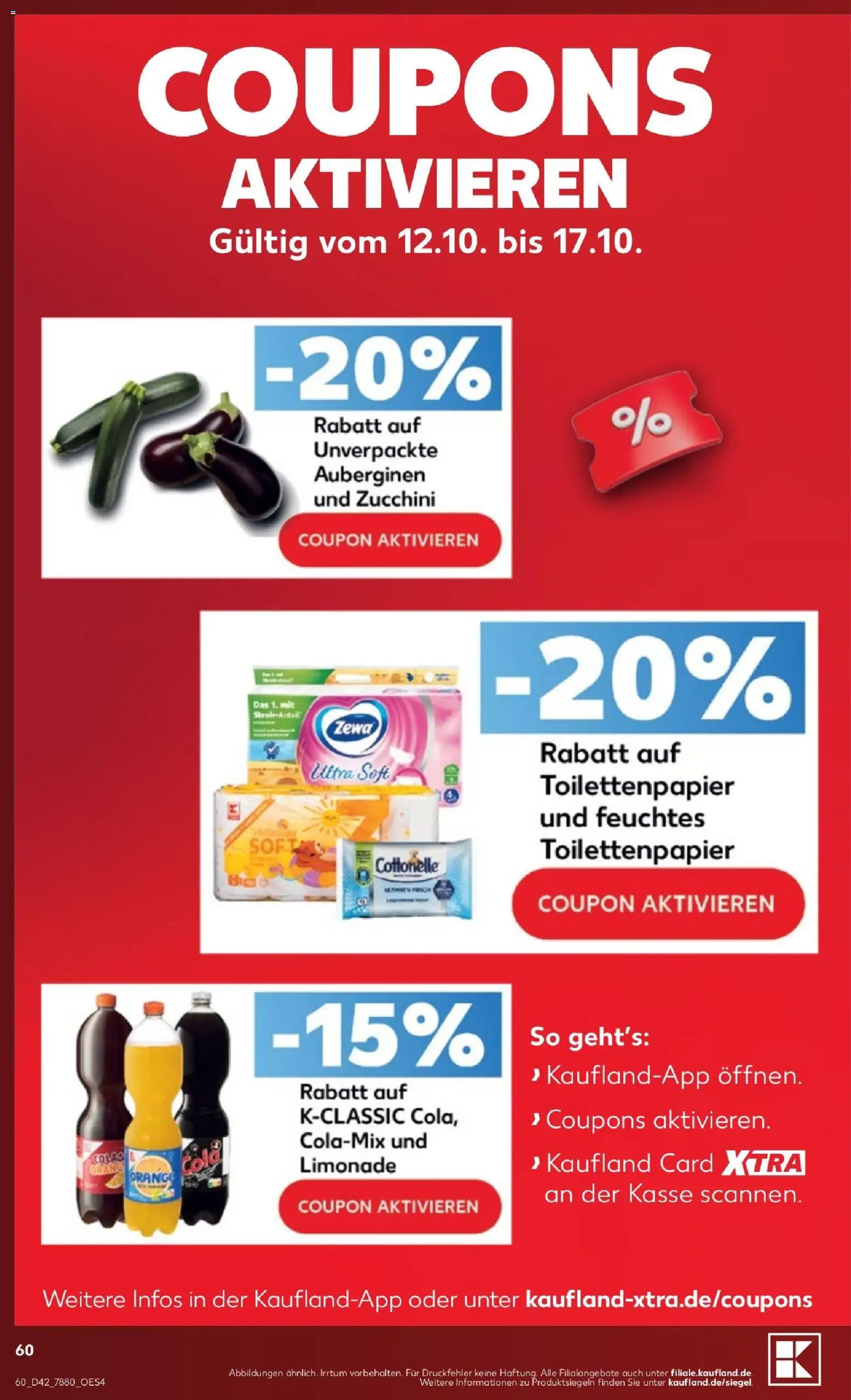 Kaufland Prospekt Hamburg – gültig ab 12.10.2026 | Seite: 66 | Produkte: Cola, Zewa, Zucchini, Toilettenpapier